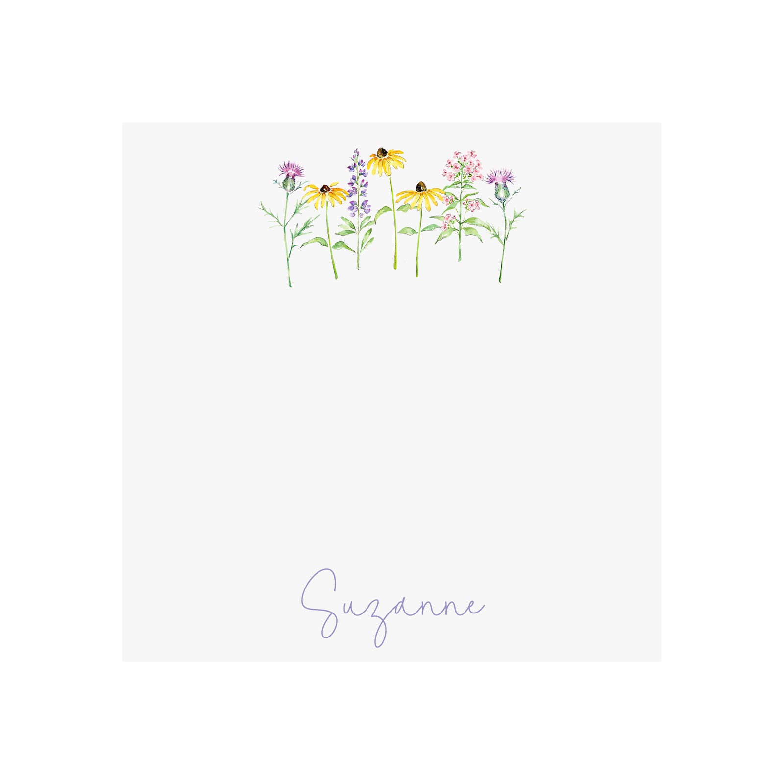 Wildflowers Notepad- Personalized