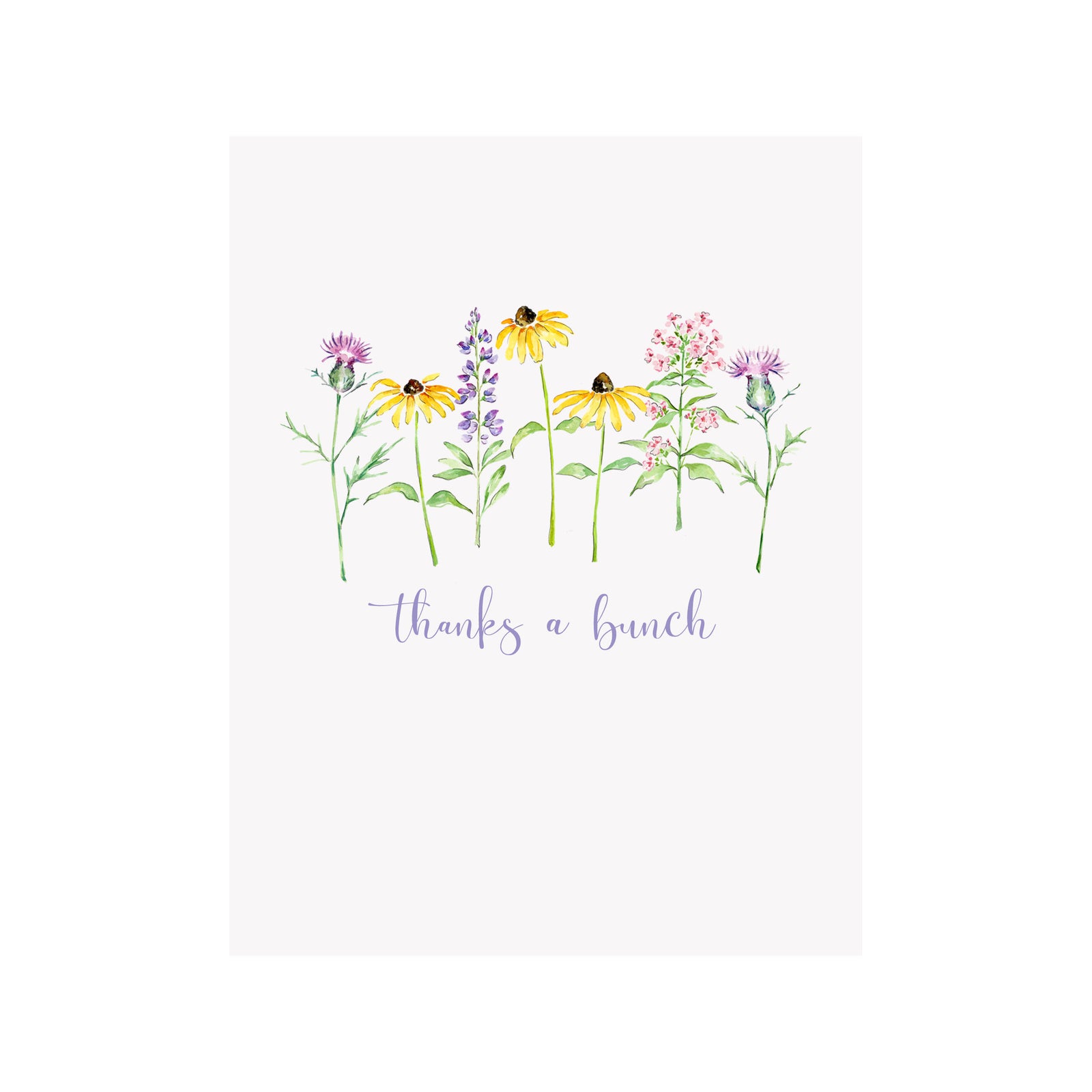 Thank you Wildflowers Greeting Card