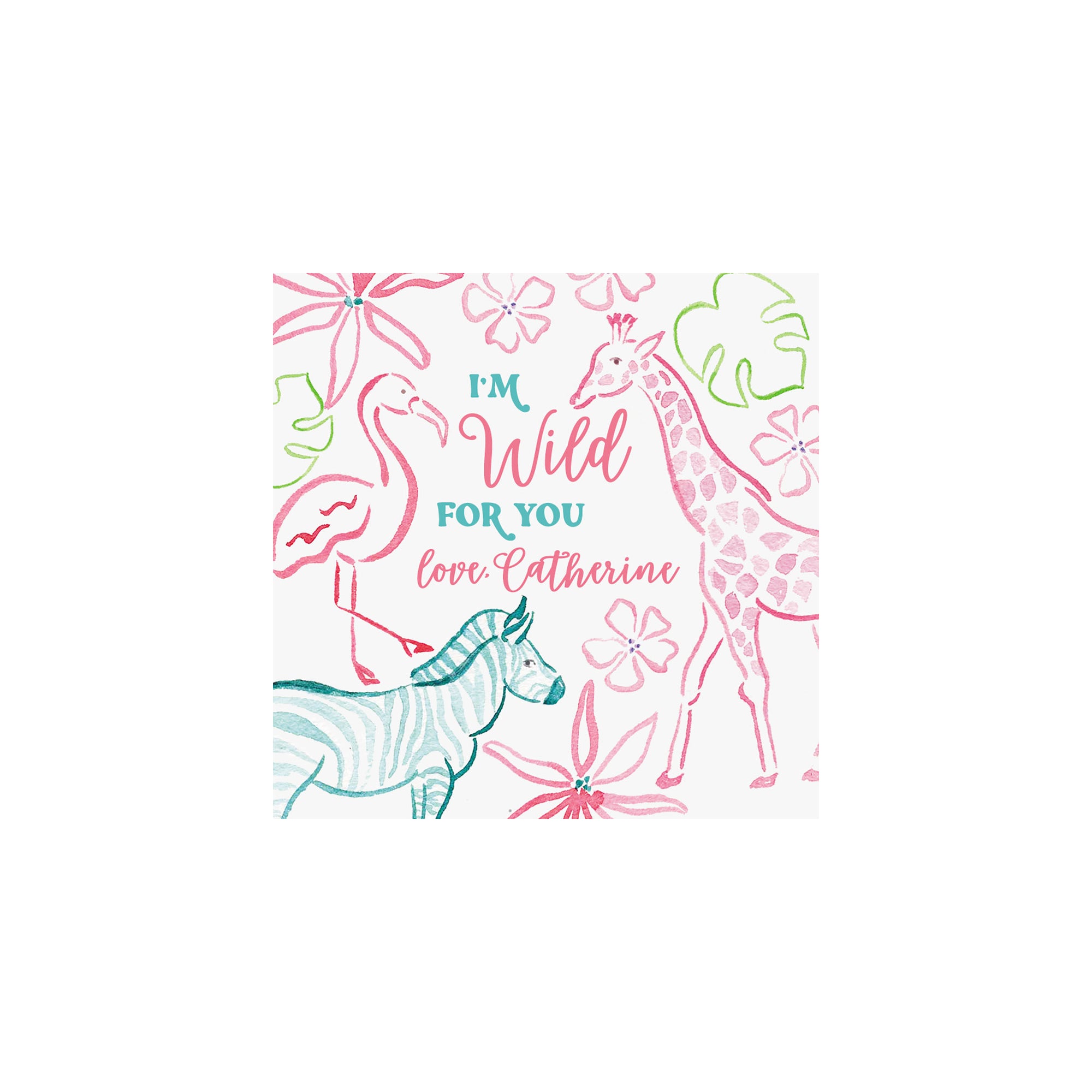 Wild for You Valentine Gift Tags & Stickers