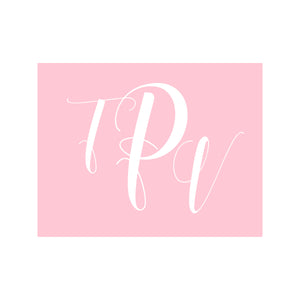 Monogram Stationery- Light Pink