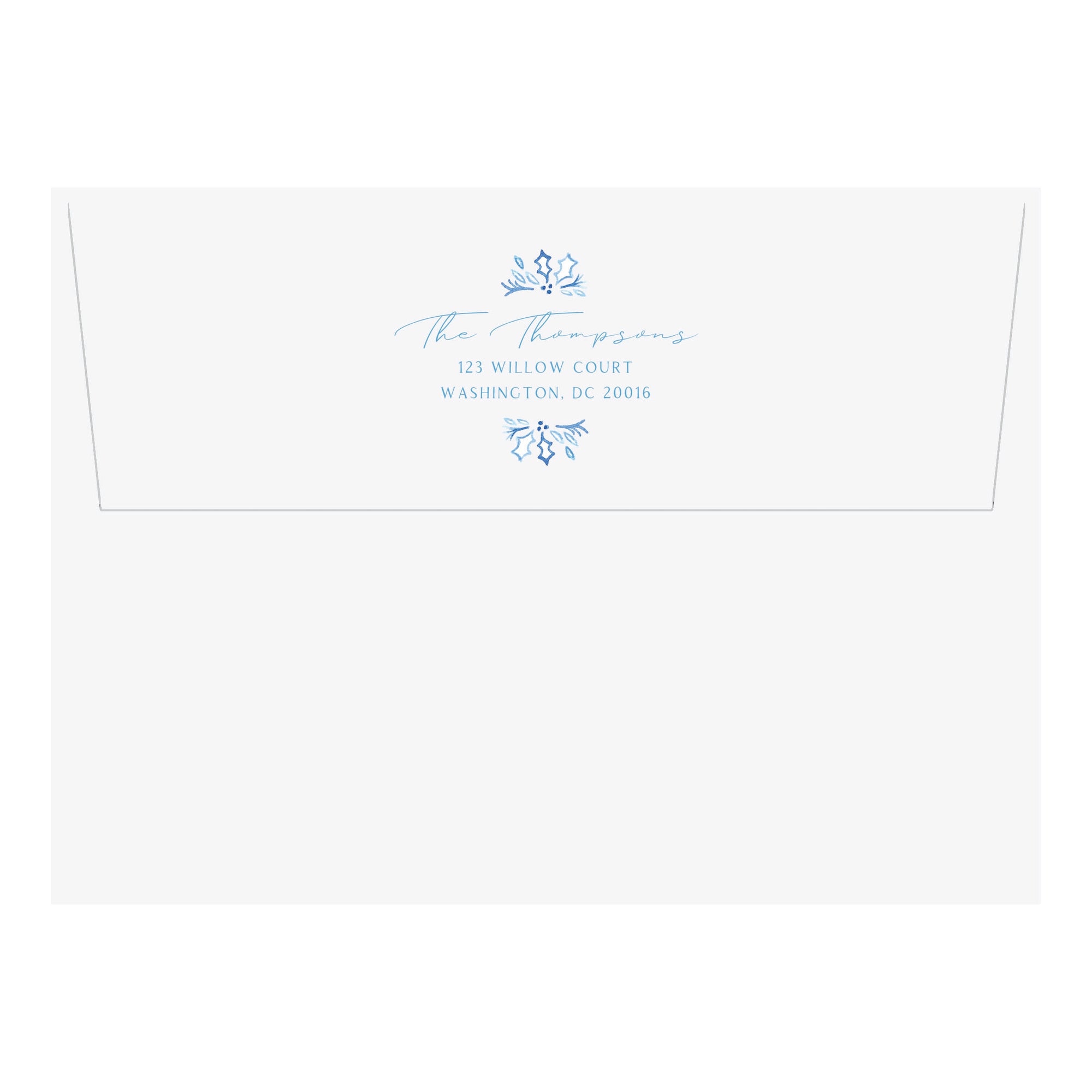 Return Address Envelopes for Holiday Photo Cards & Invitaitons