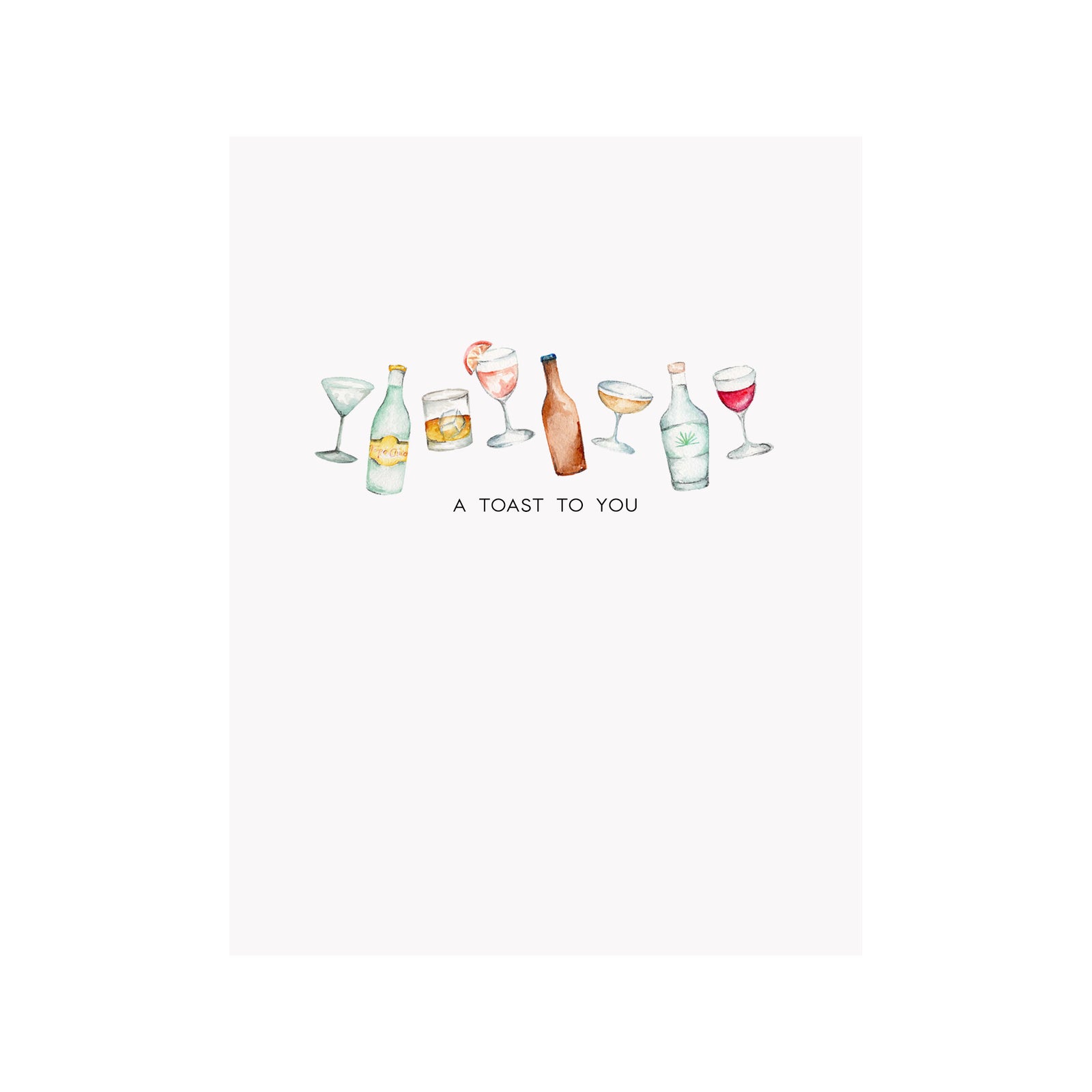 A Toast to You Greeting Card