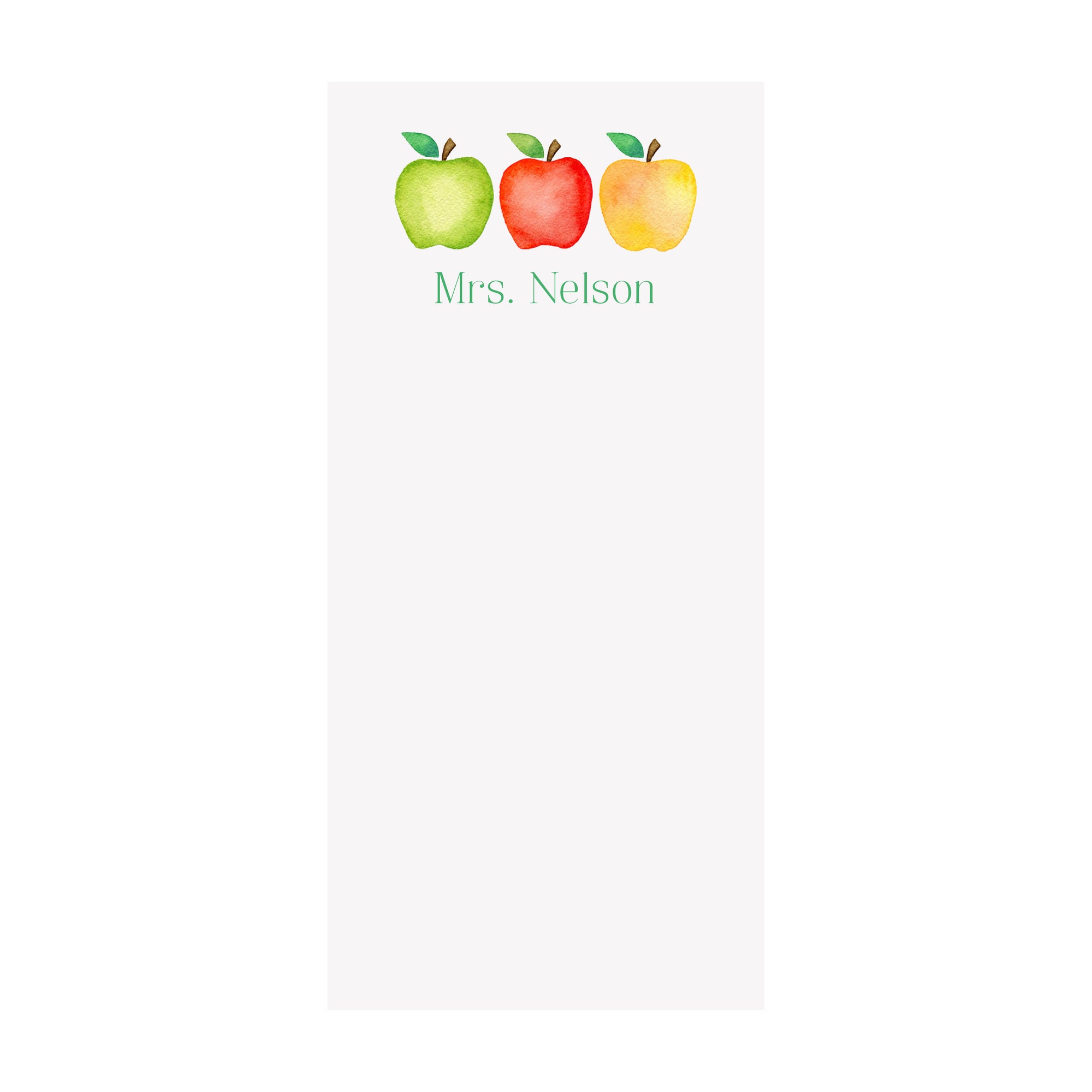 Apples Notepad- Personalized