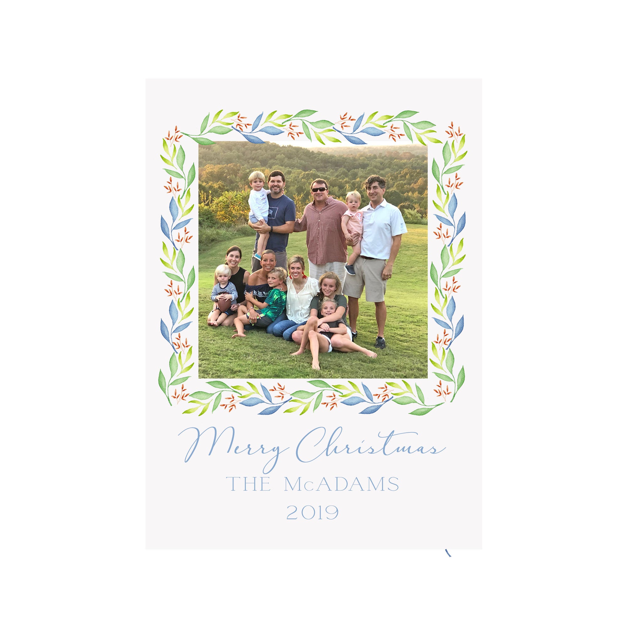 Autumn Garland Holiday Photo Cards