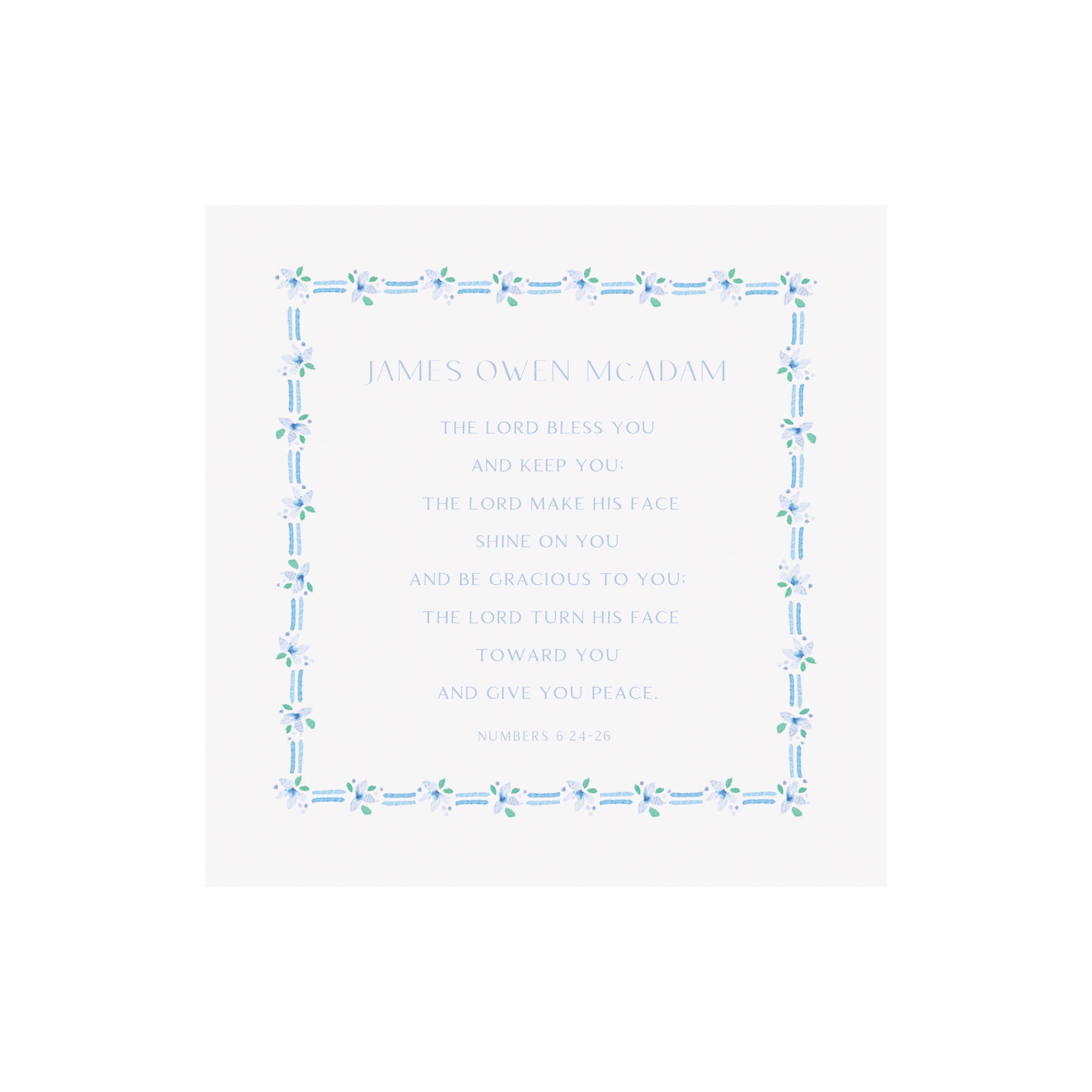 Framed Religious Keepsake Verse Print- Pink