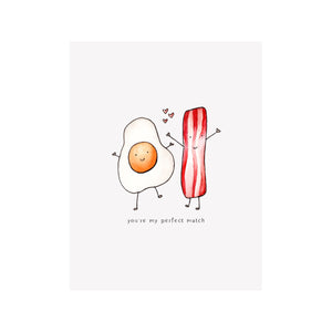 Bacon & Eggs Valentine Card