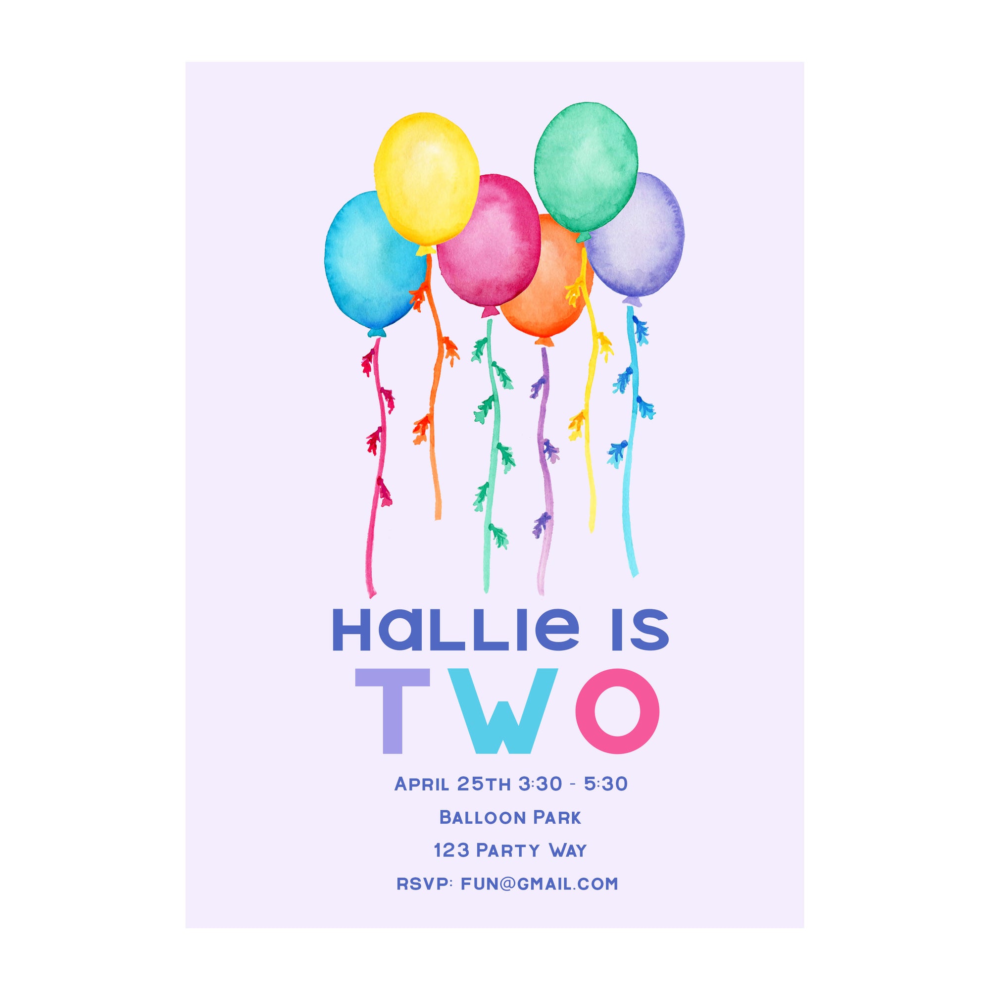 Balloons Party Invitation