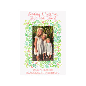 Beach Holly Holiday Photo Cards