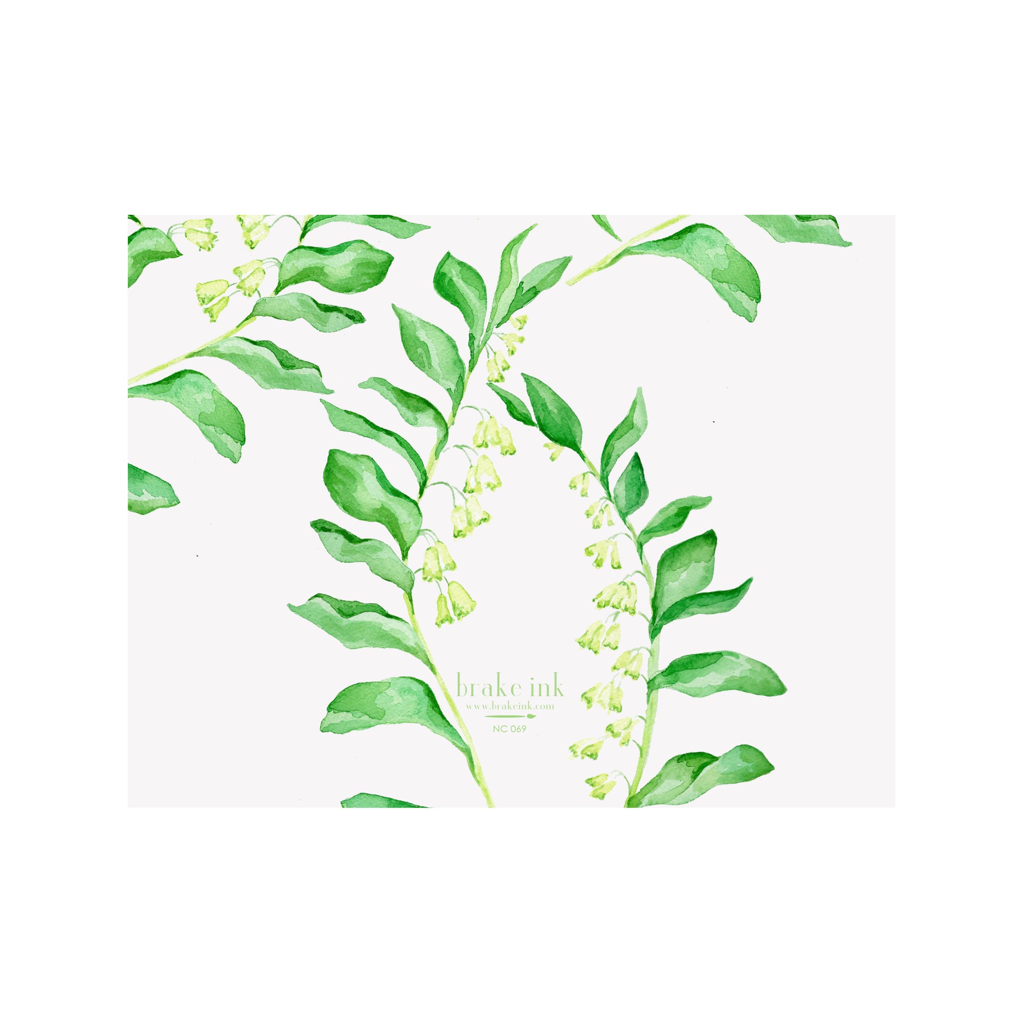 Solomon's Seal Floral Note Cards