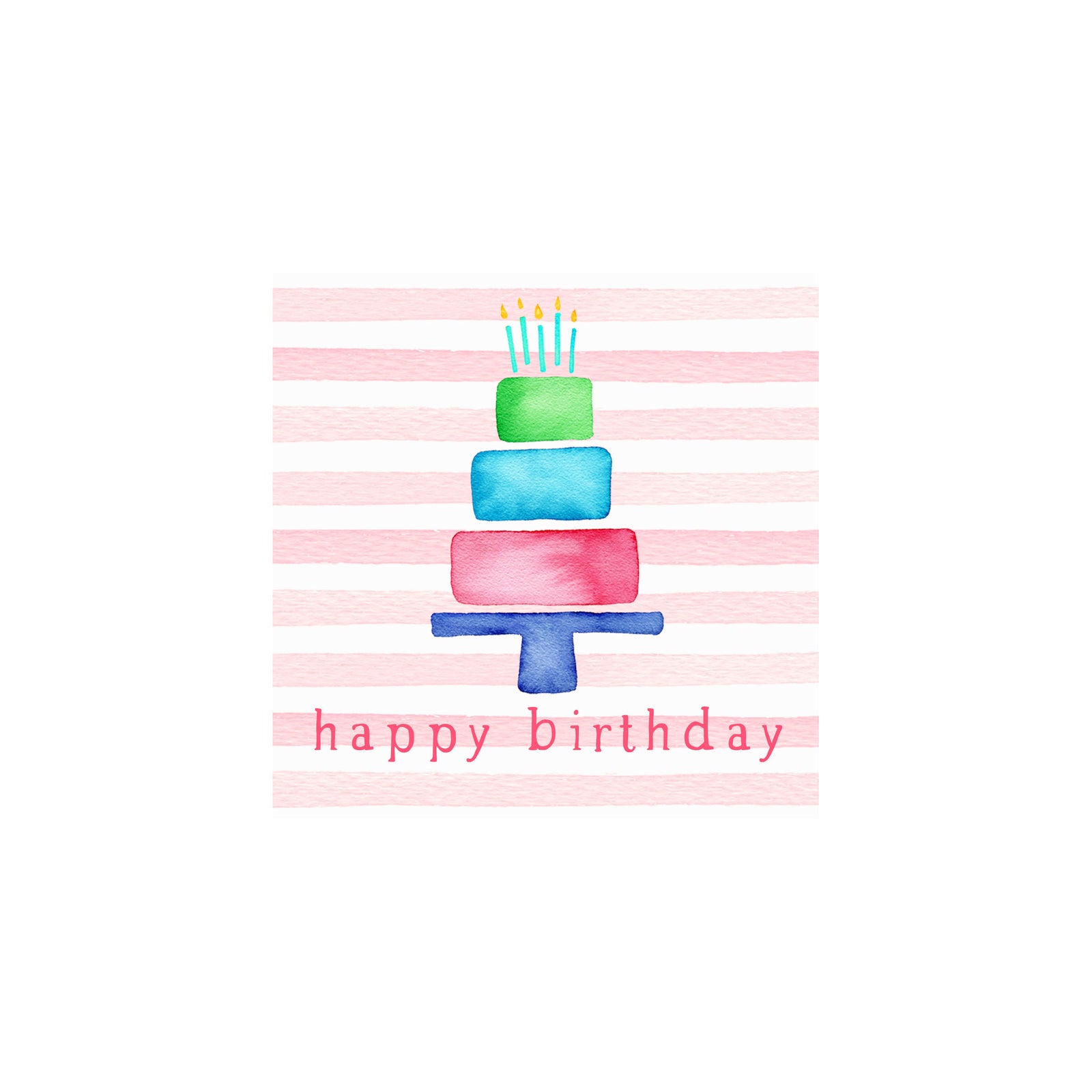 Birthday Cake Gift Tag