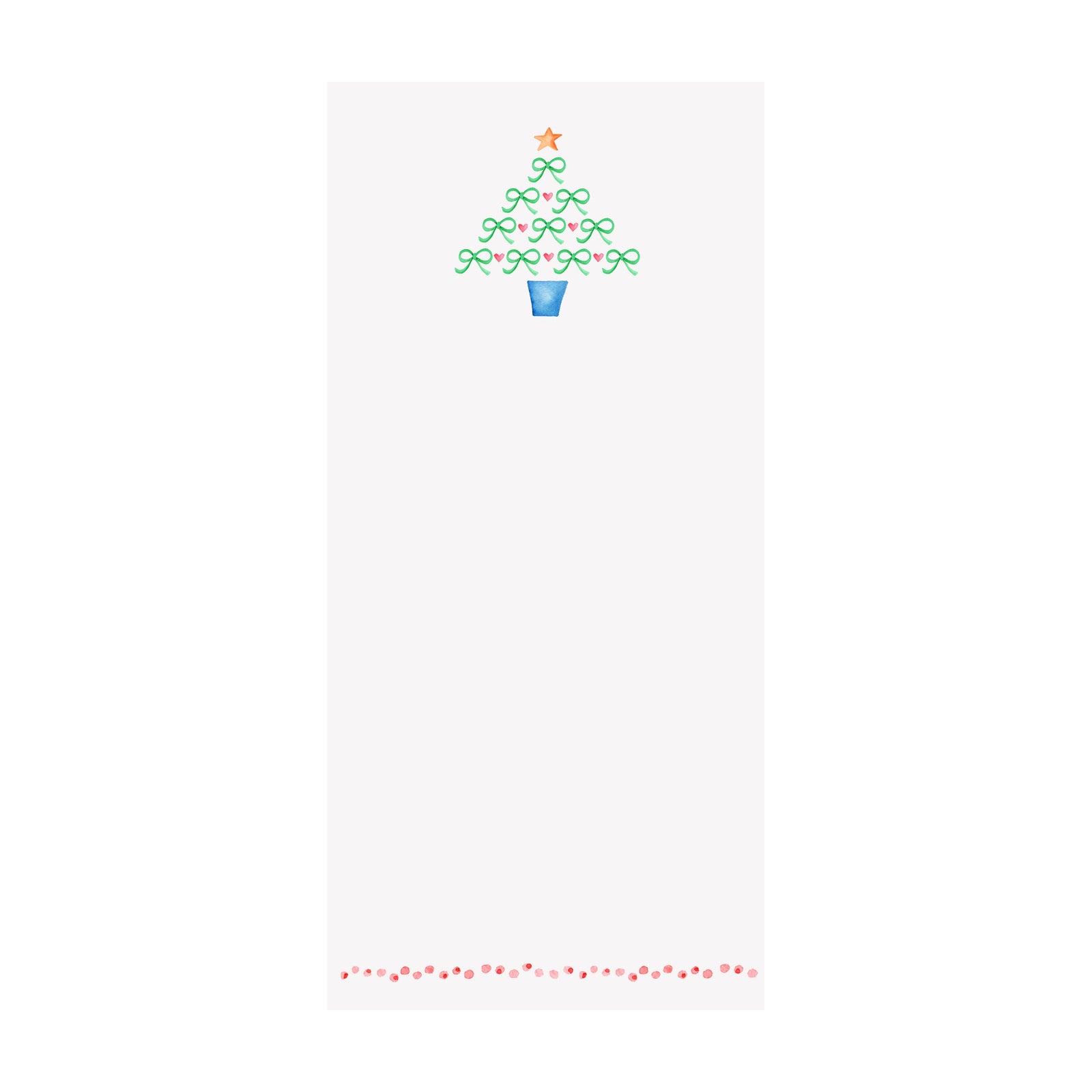 Bow Christmas Tree Notepad