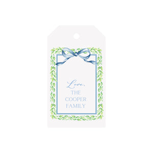 Boxwood Garland Personalized Luggage Gift Tags