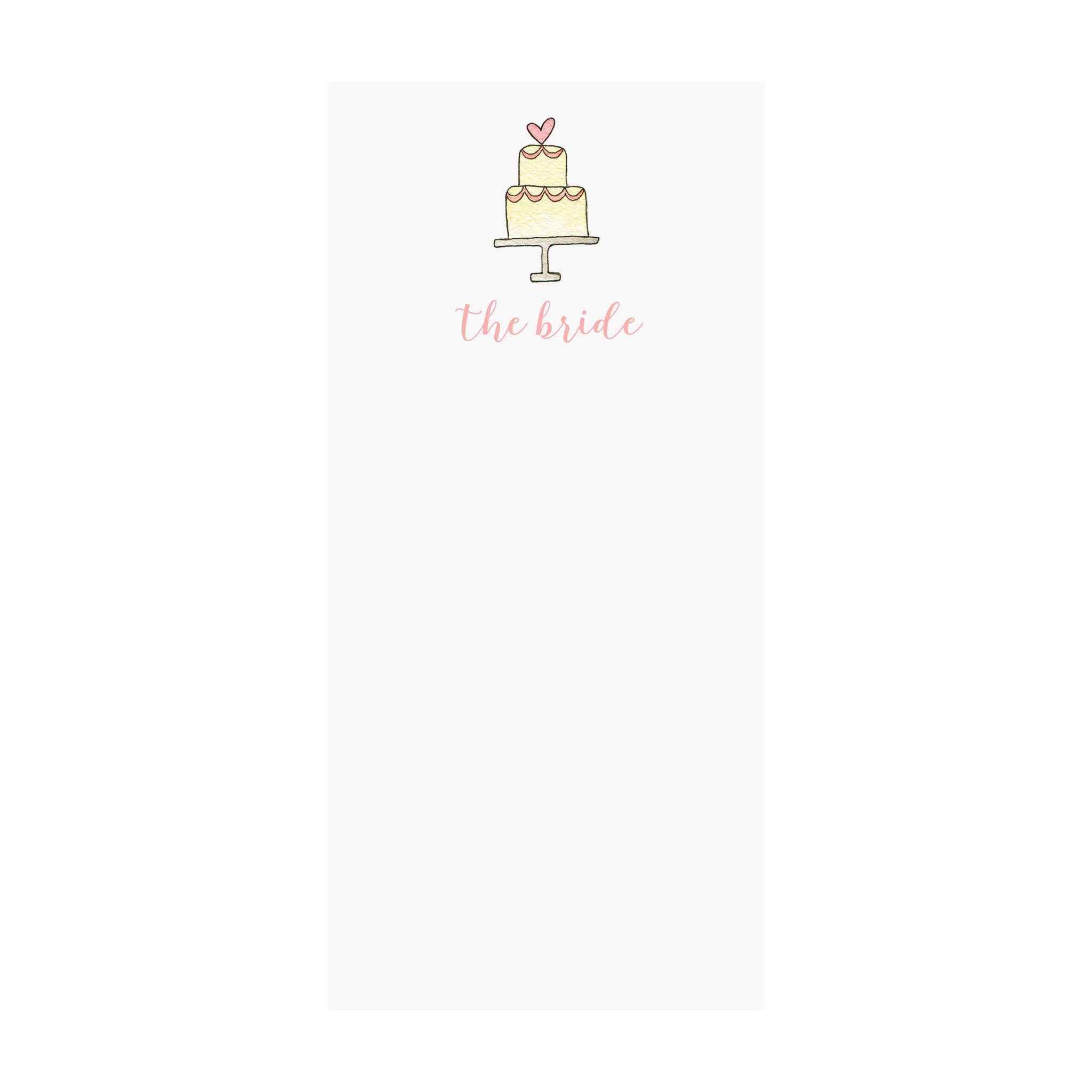 Bride Notepad Bride Notepad - Brake Ink Stationery