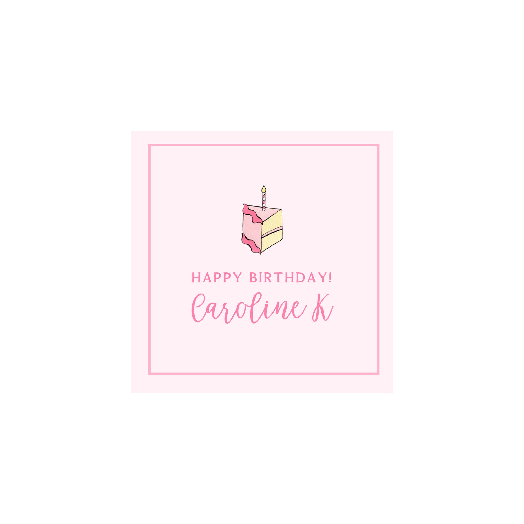 Cake Gift Tags & Stickers