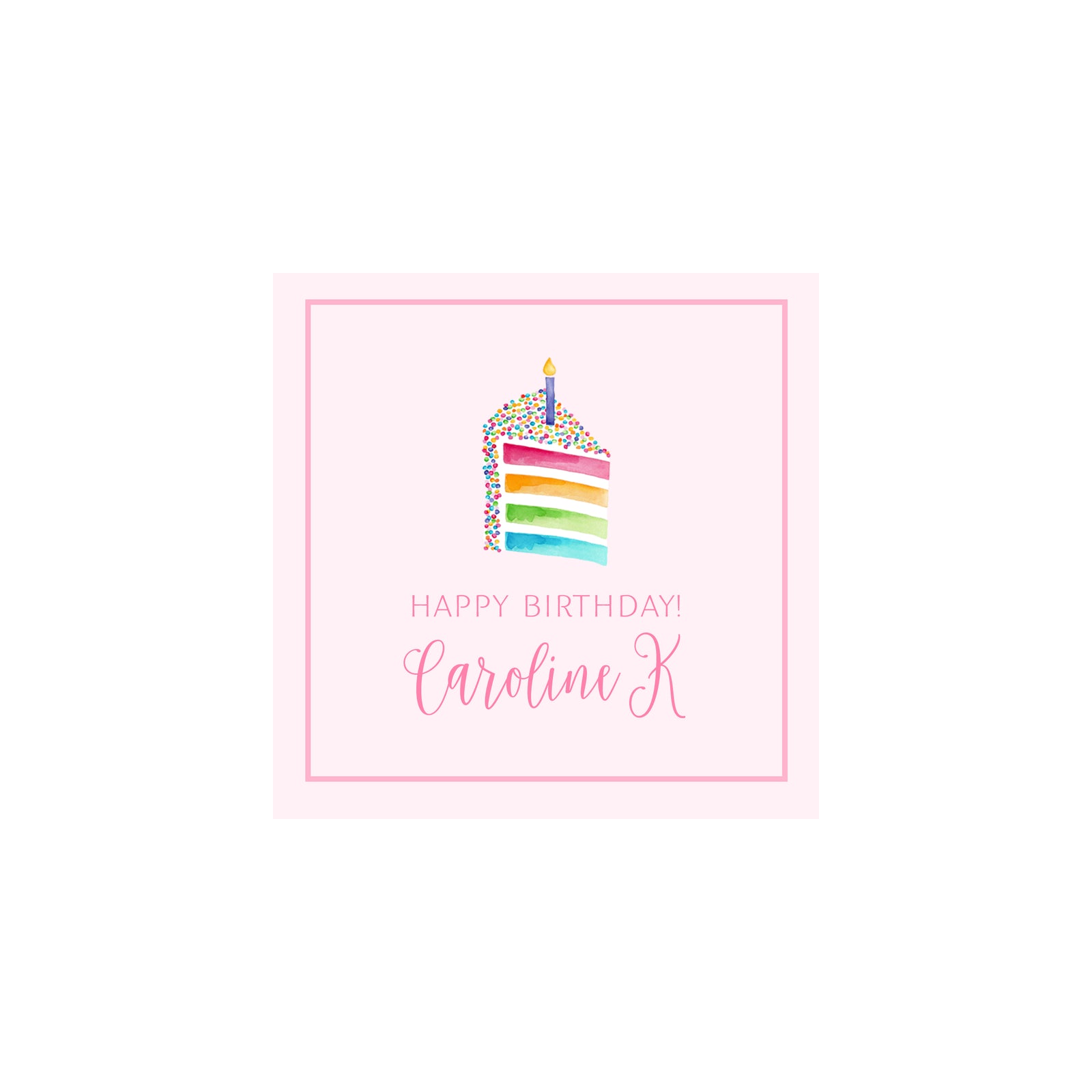 Cake Gift Tags & Stickers
