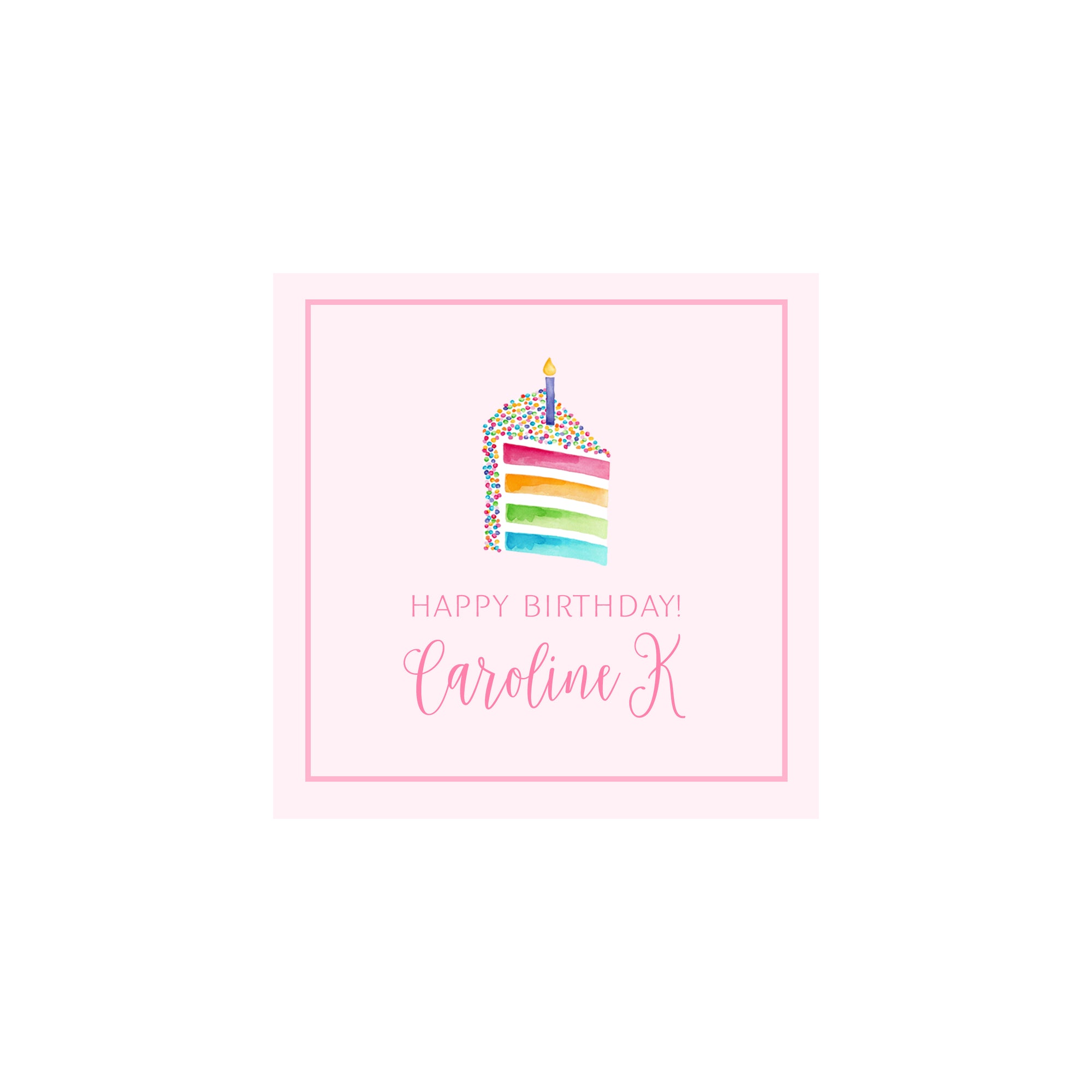 Cake Gift Tags & Stickers