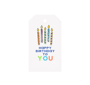 Birthday Candles Luggage Gift Tags