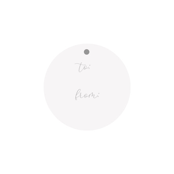 Cardinal Circular Round Gift Tags - Brake Ink Stationery