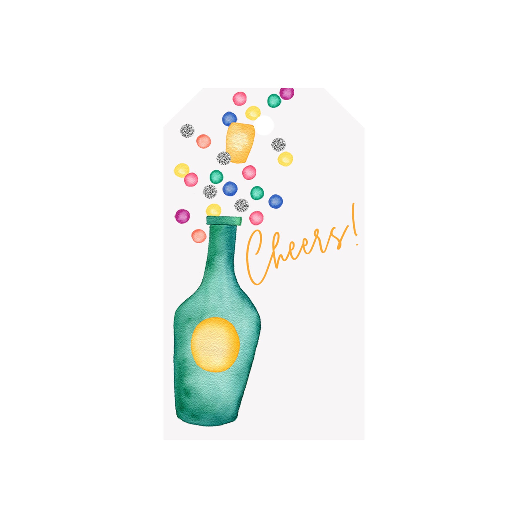 Champagne Cheers Luggage Gift Tags