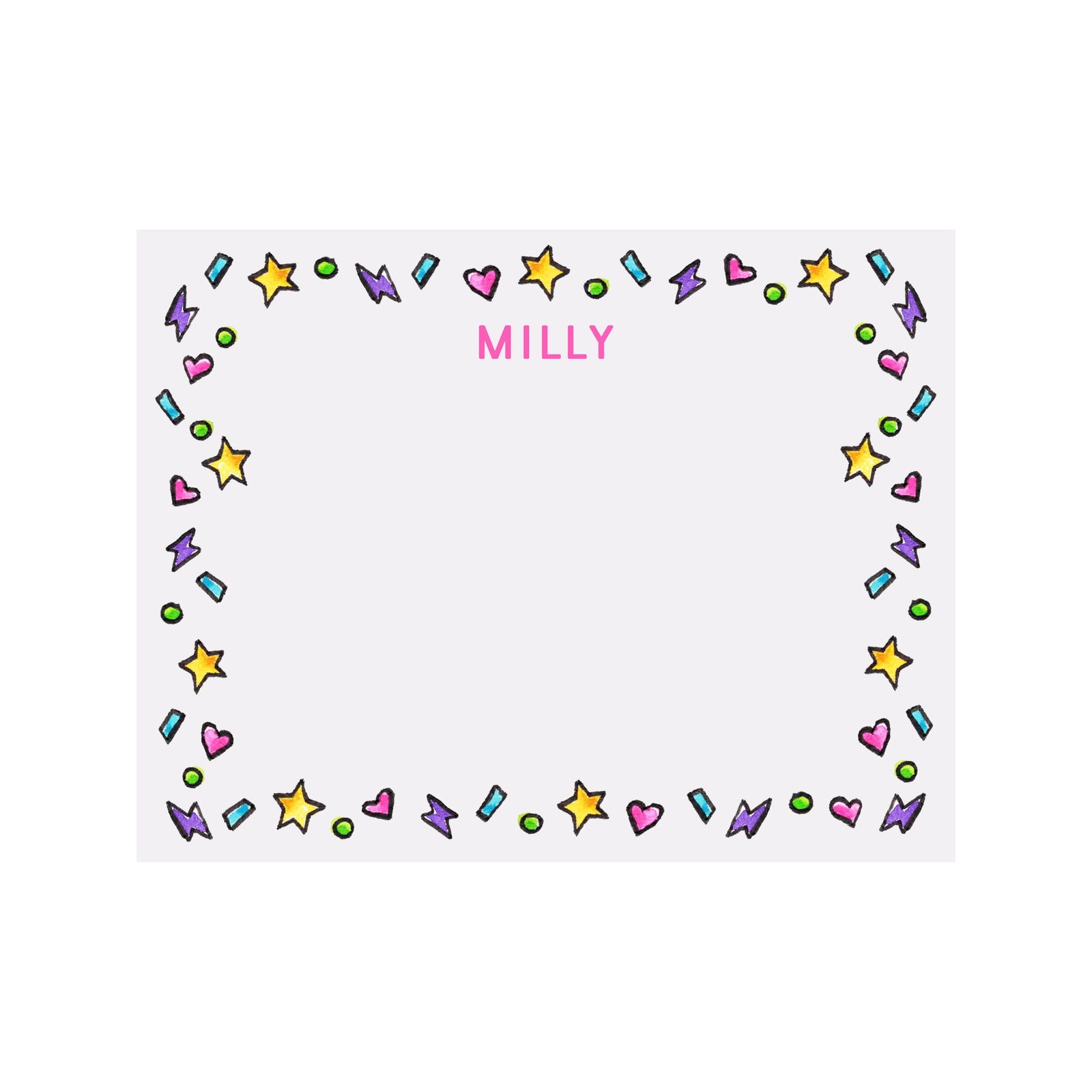 Charm Confetti Stationery