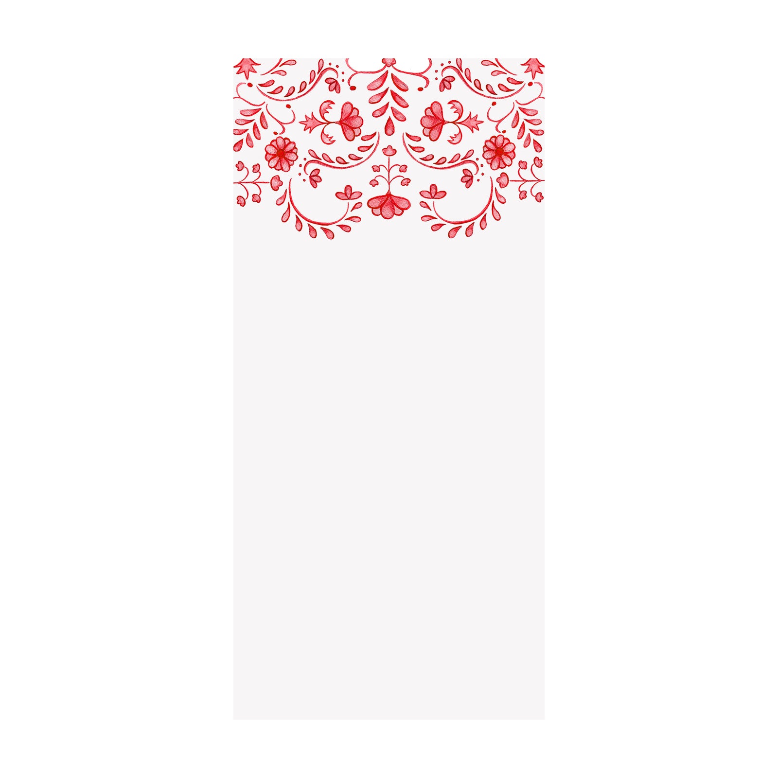 Chinoiserie Notepad- Red
