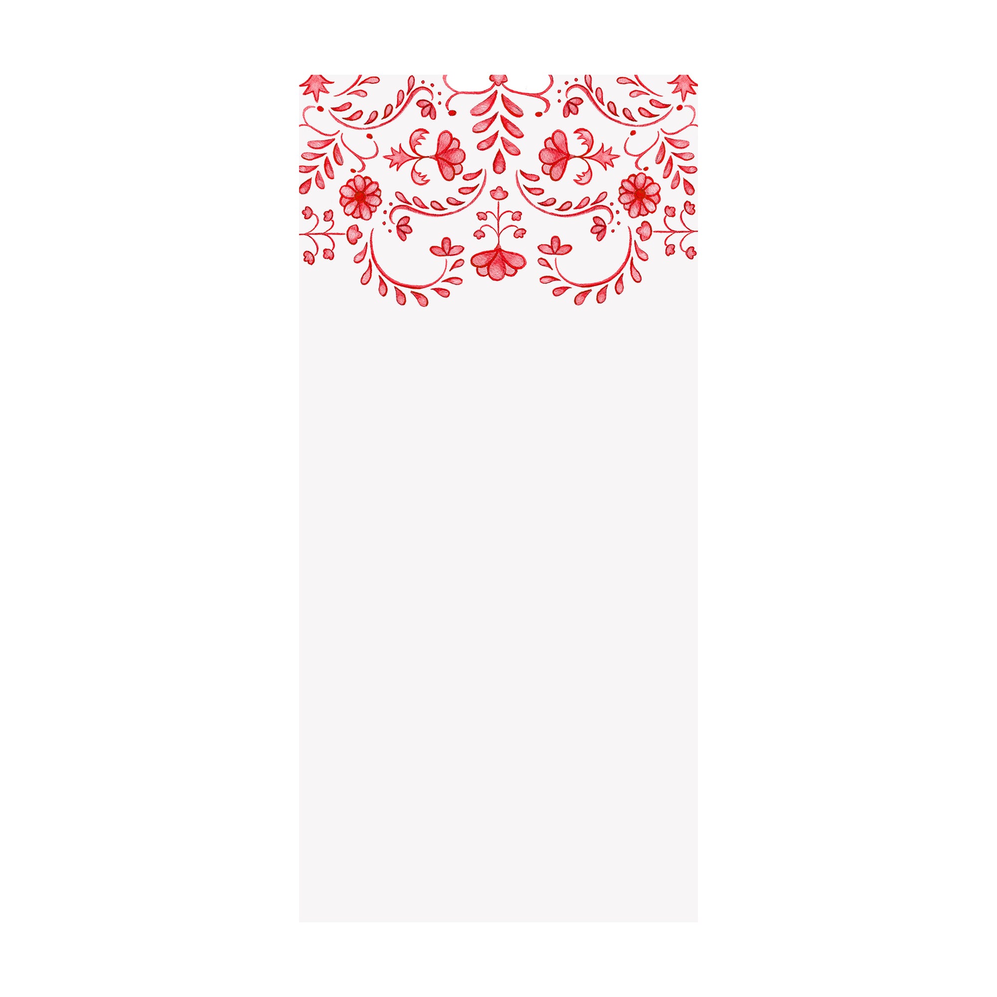 Chinoiserie Notepad- Red