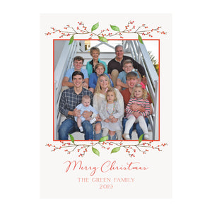 Christmas Berries Holiday Photo Cards