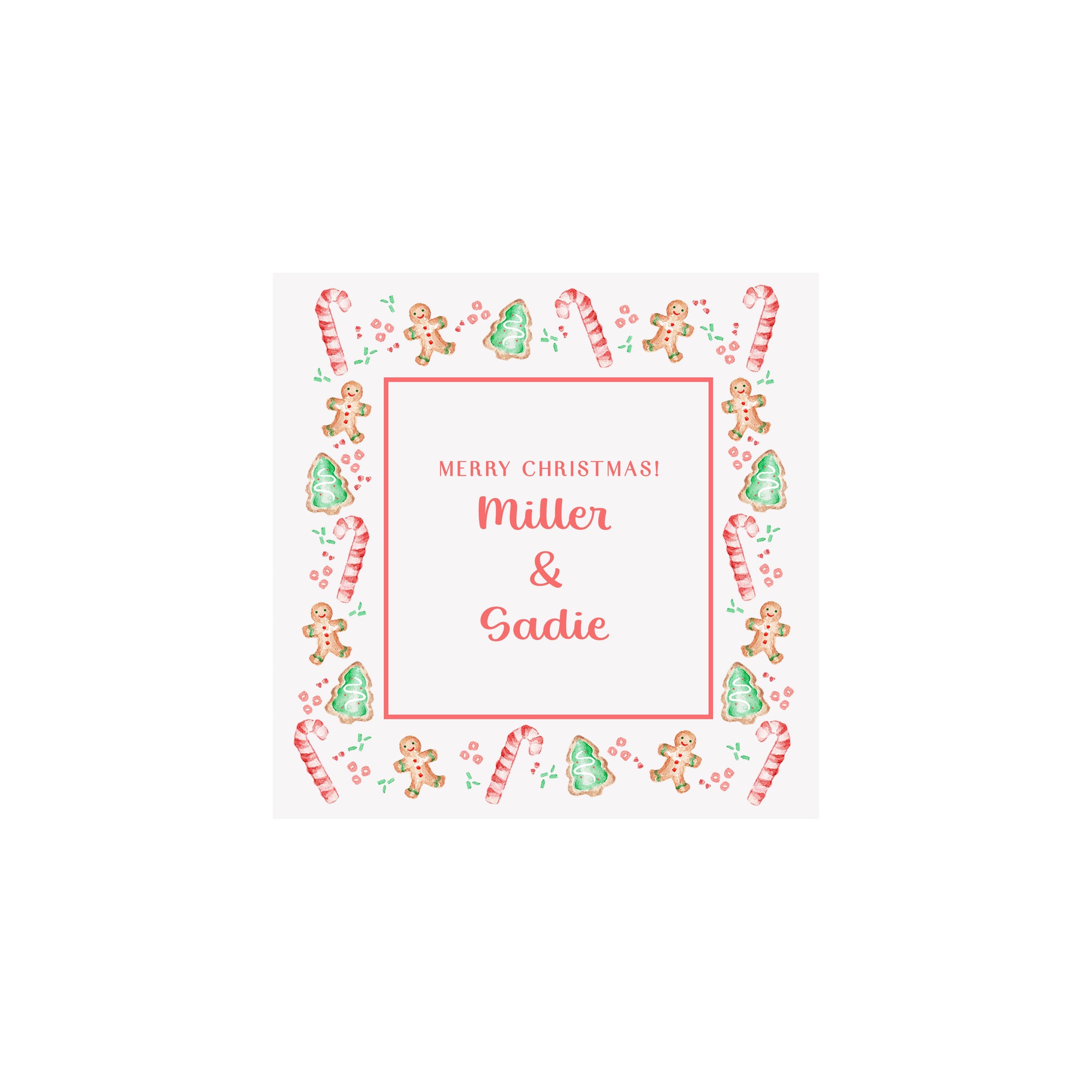 Christmas Cookies Personalized Gift Tags & Stickers