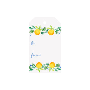Citrus Garland Luggage Gift Tags