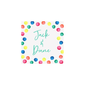 Neon Confetti Gift Tags & Stickers