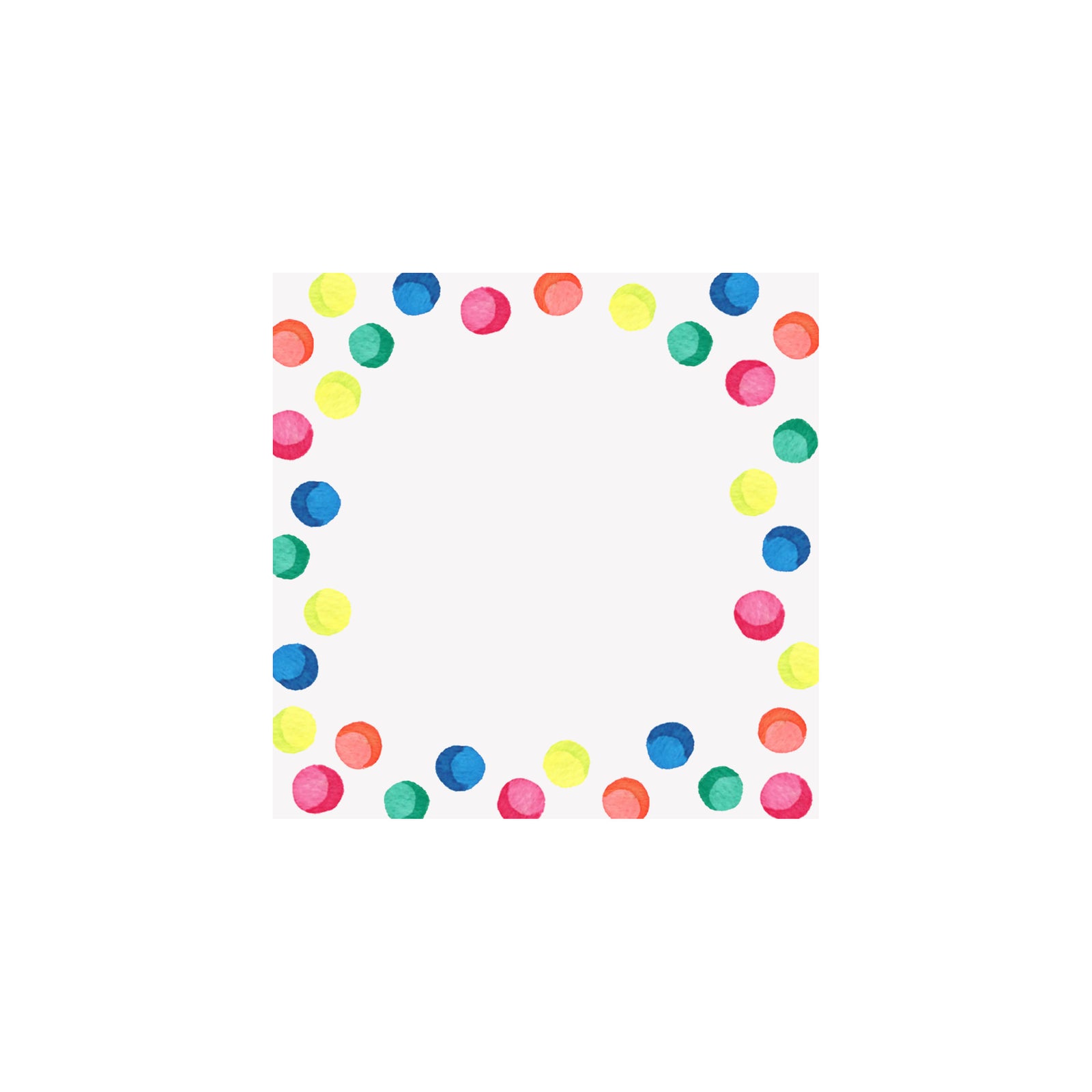 Neon Confetti Gift Tag