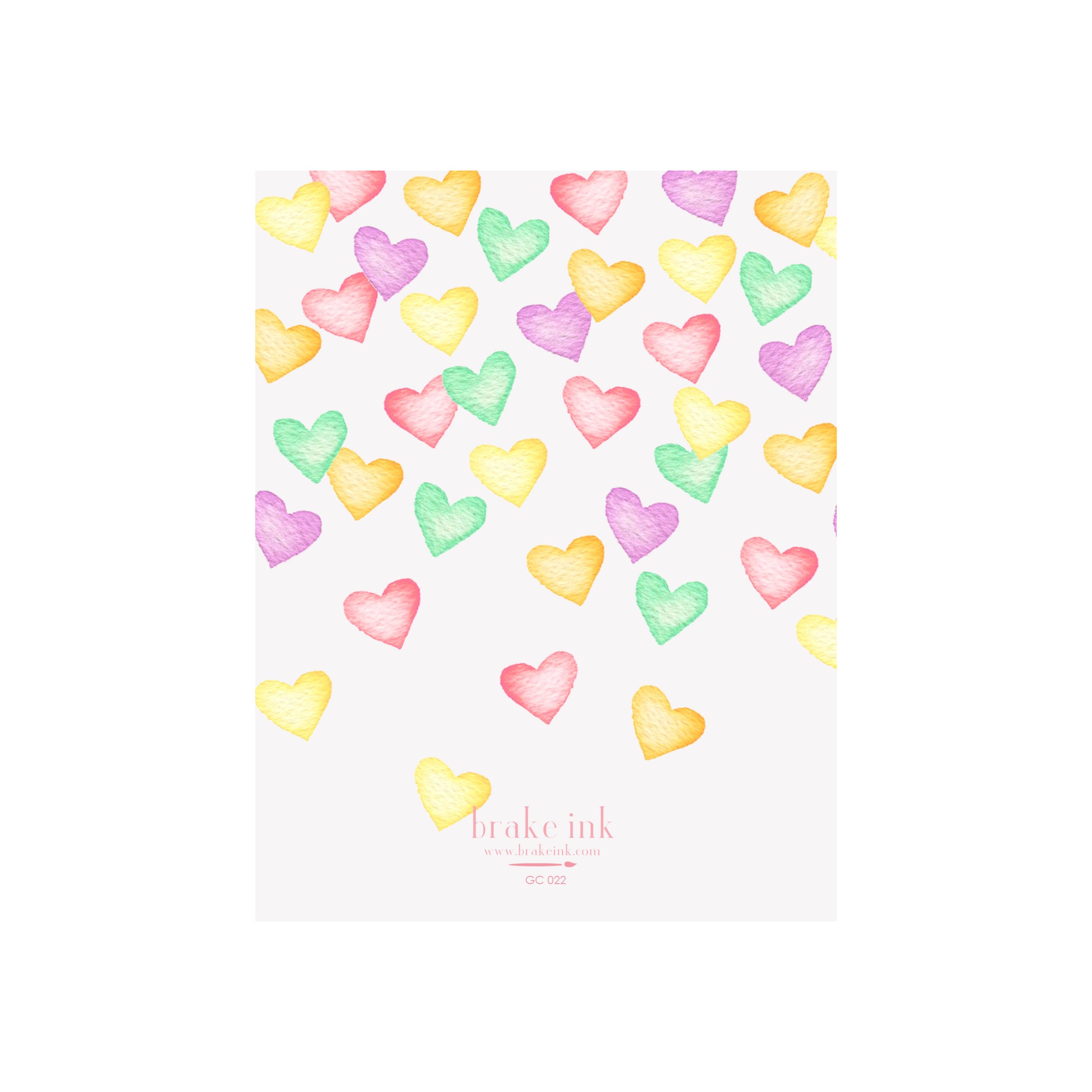 Conversation Hearts Card