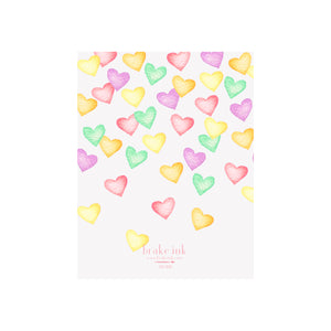 Conversation Hearts Card