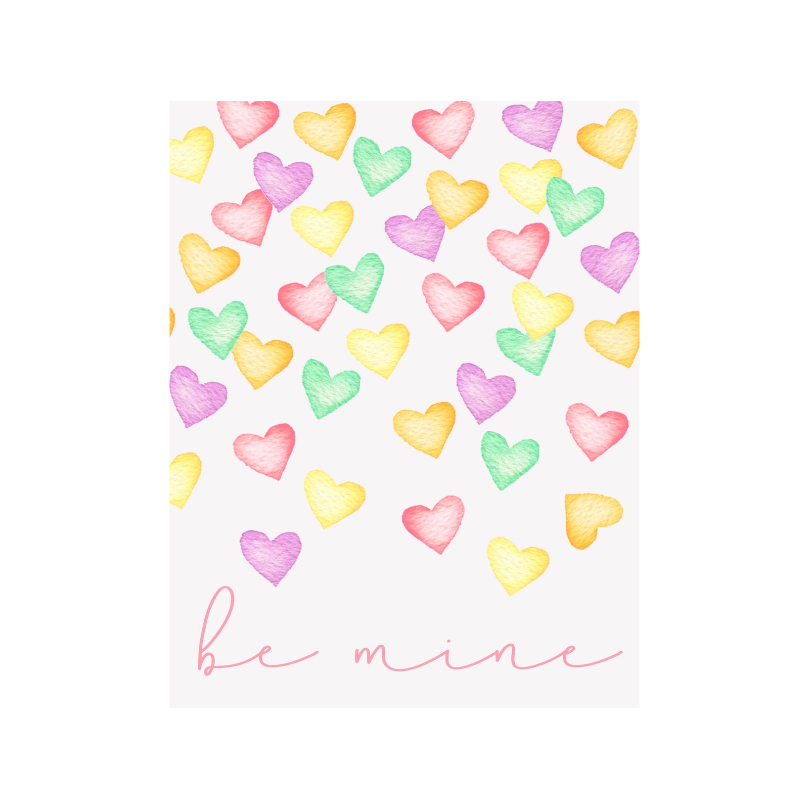 Conversation Hearts Card