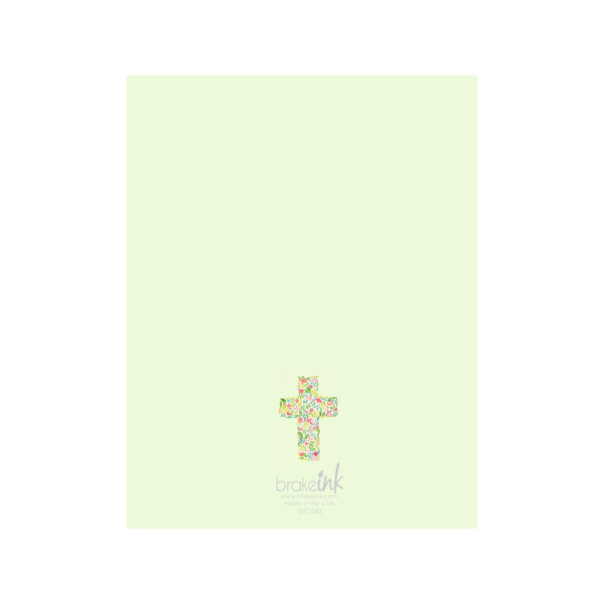 Floral Cross Card