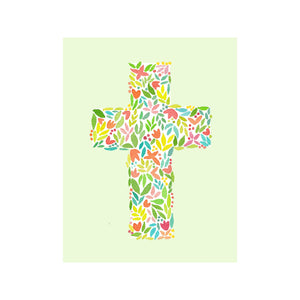 Floral Cross Card