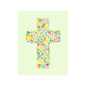 Floral Cross Card