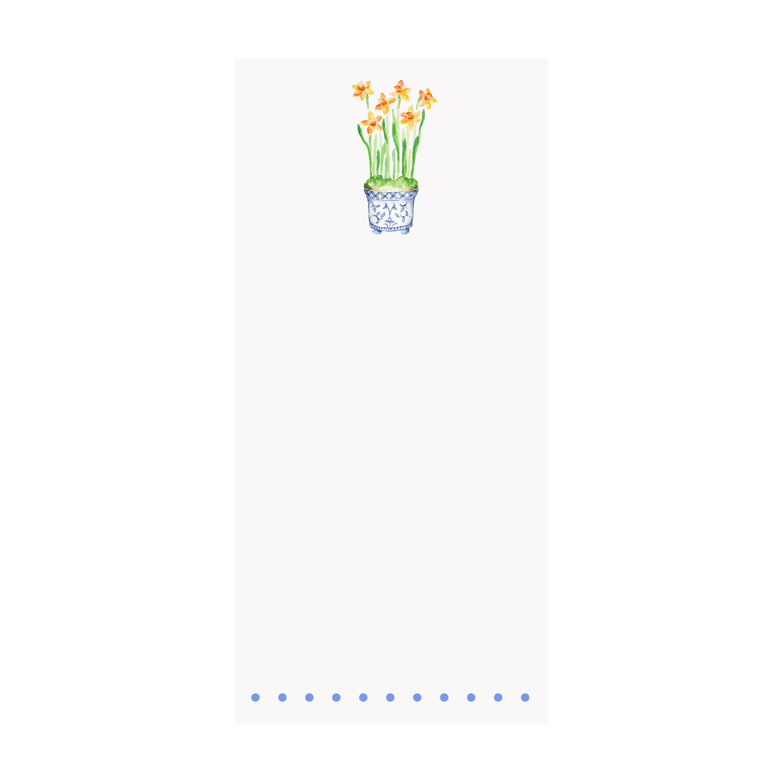 Daffodil Cachepot Notepad