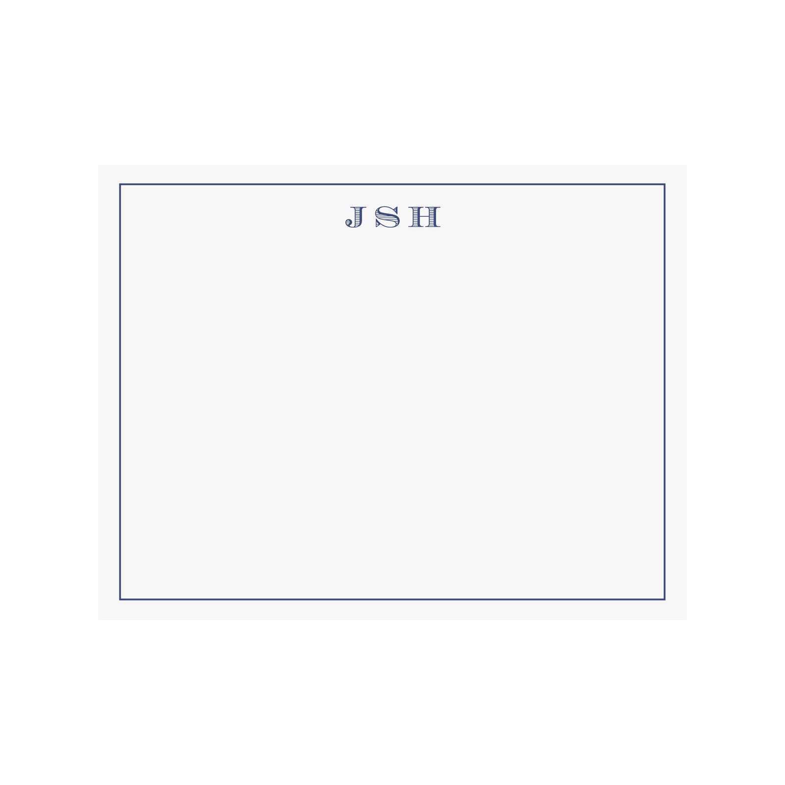 Personalized Name Stationery- Etched Monogram