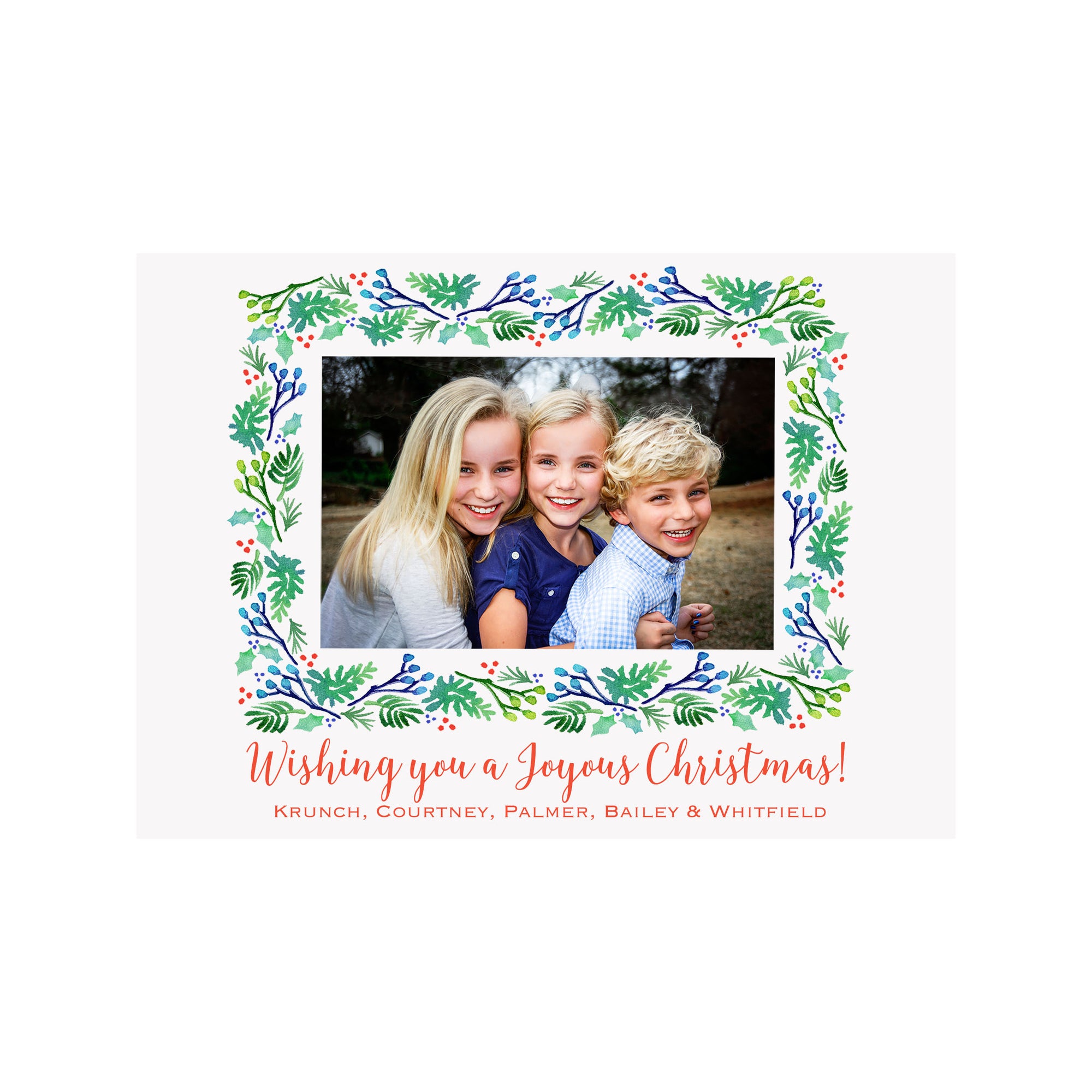 Evergreen Holiday Photo Cards