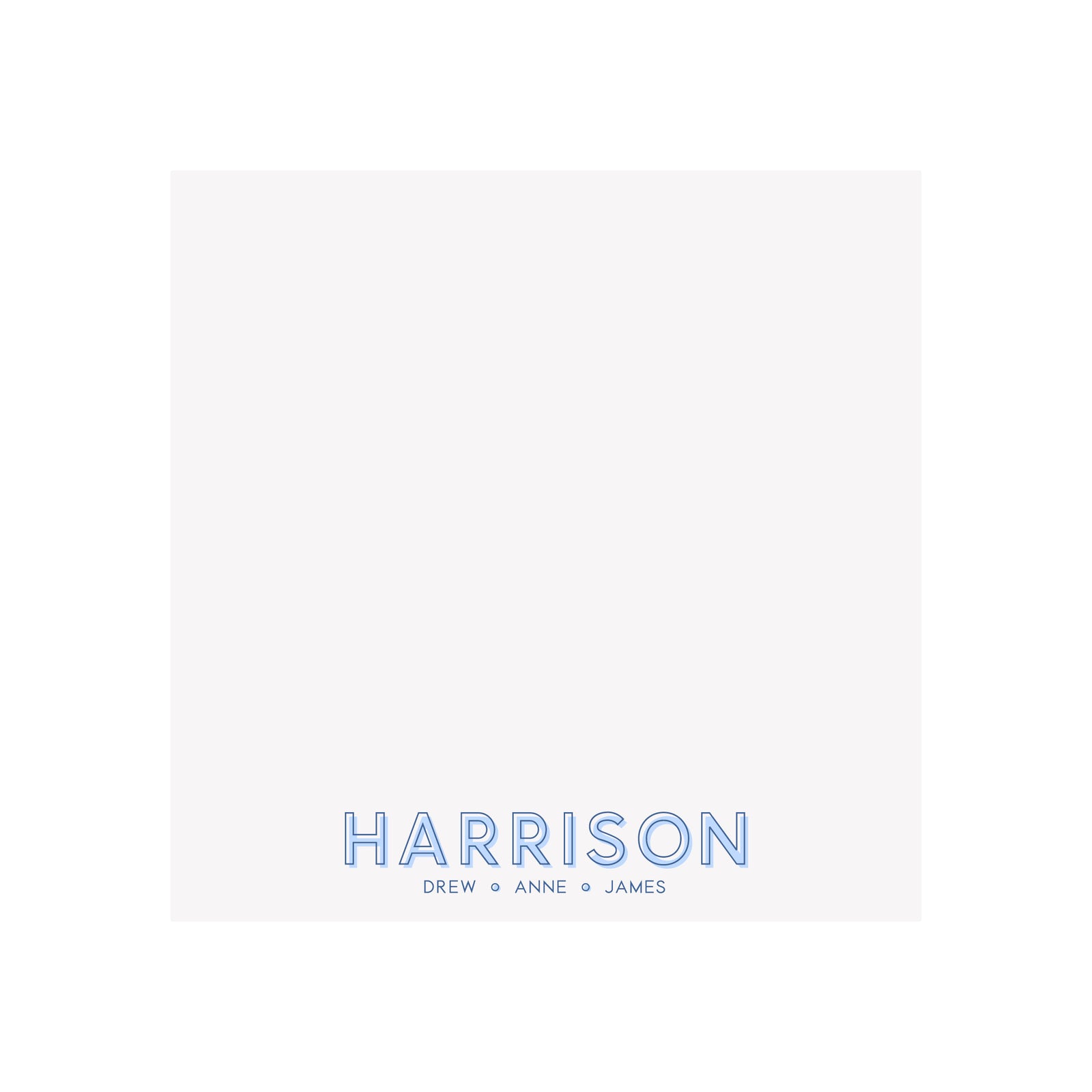 Personalized Family Notepad- Blue