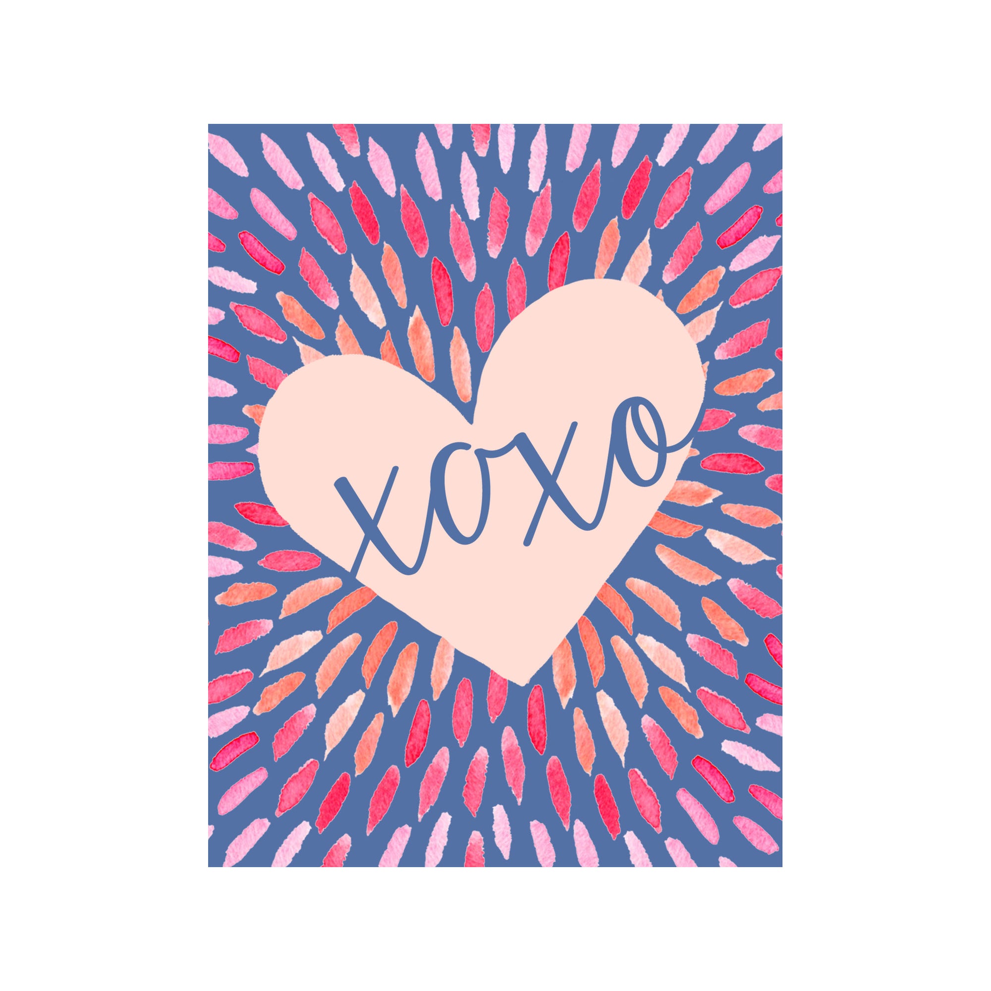 Fireworks Heart Card