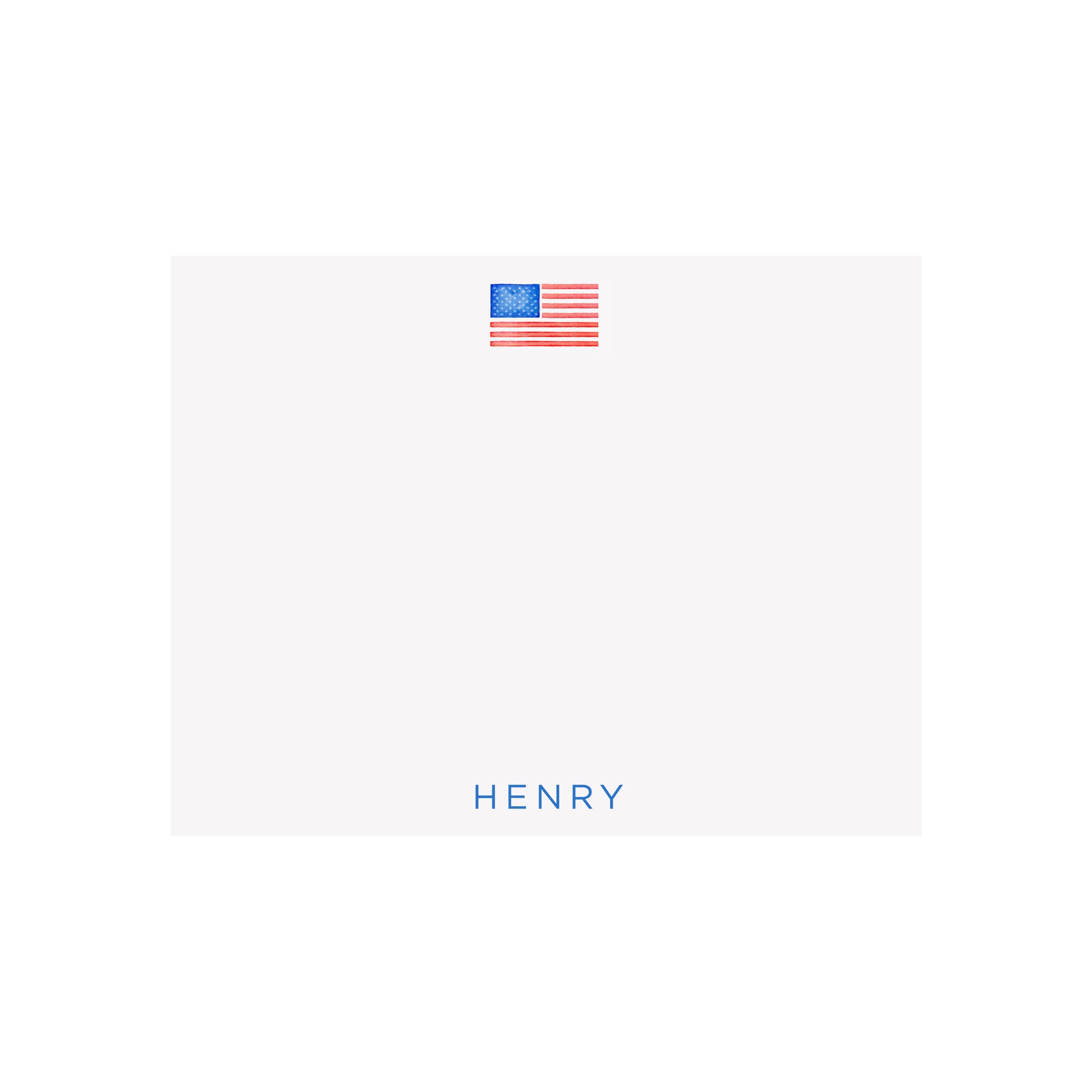 American Flag Stationery