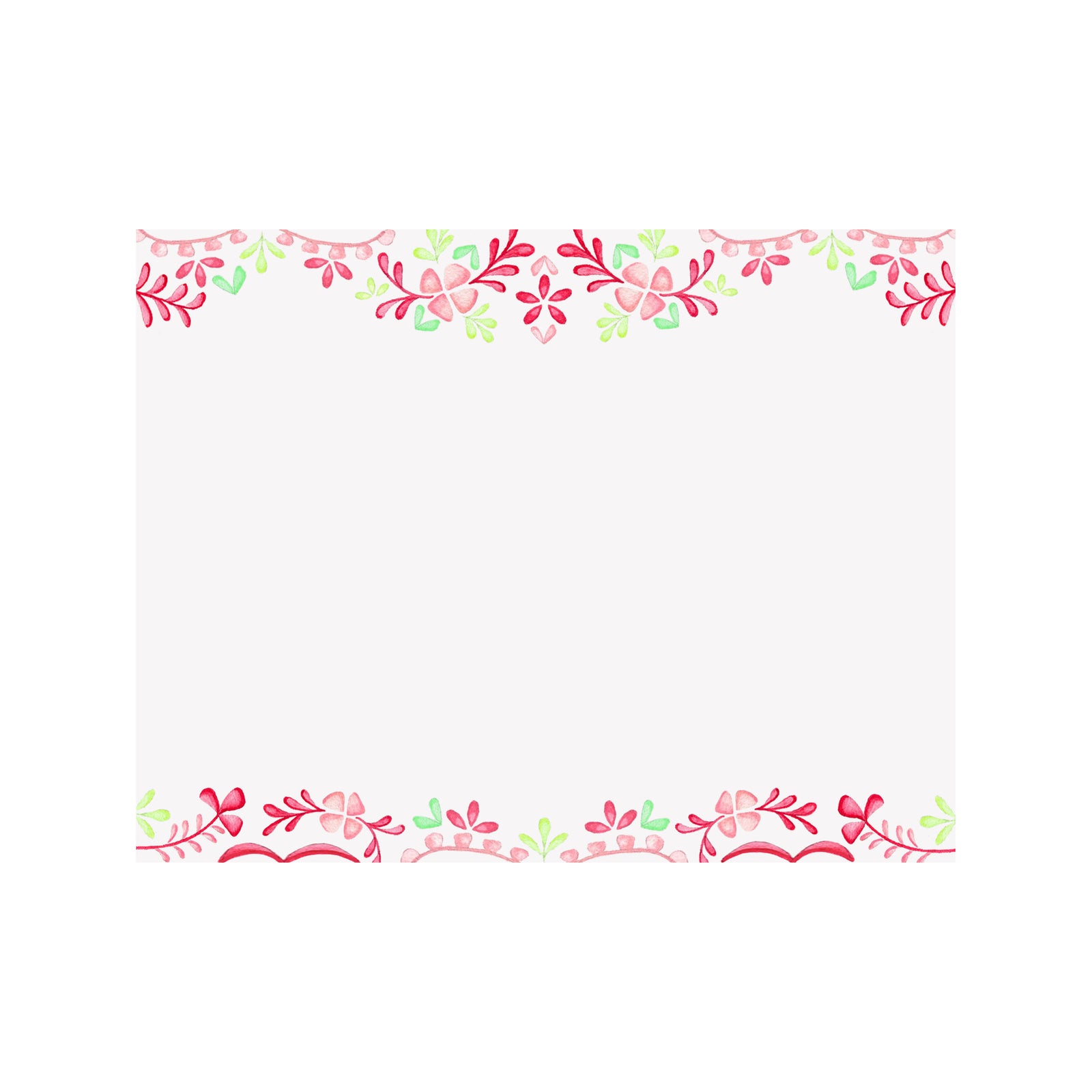 Floral Fiesta Border Note Card