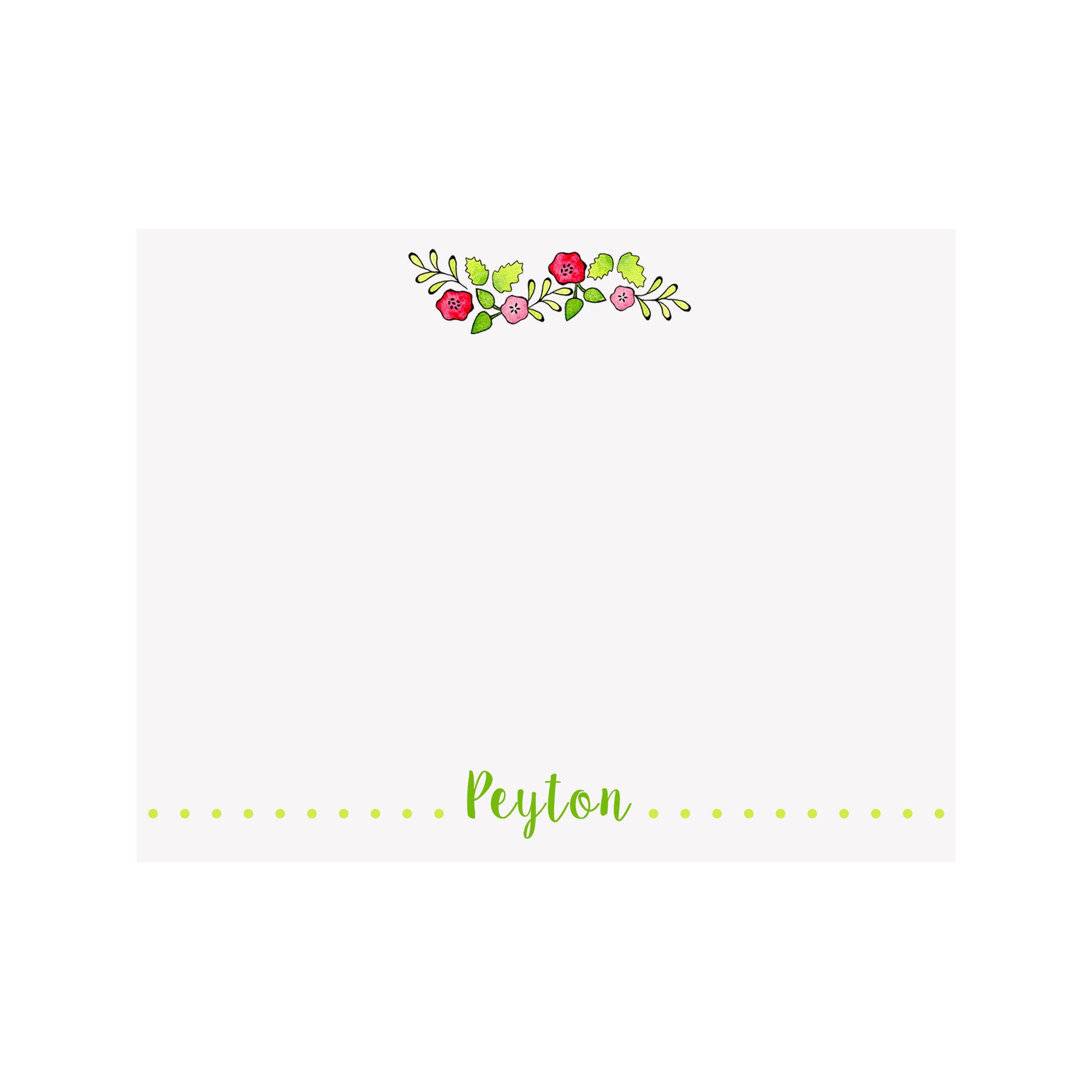 Flower Garland Stationery