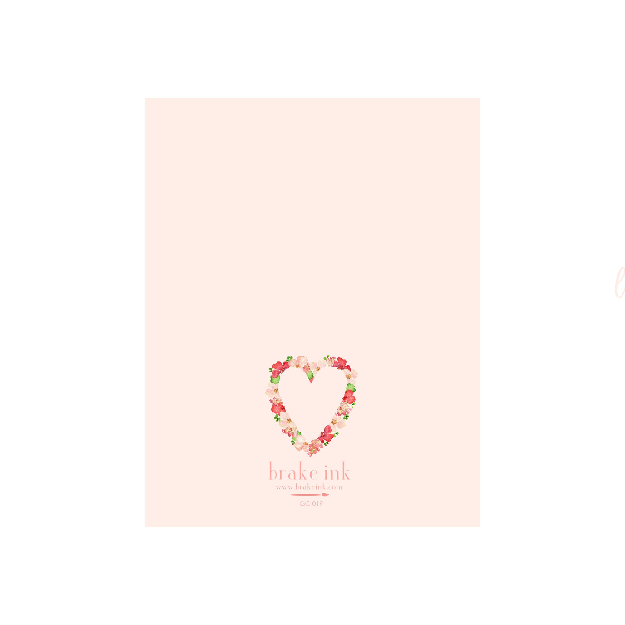 Flower Heart Card