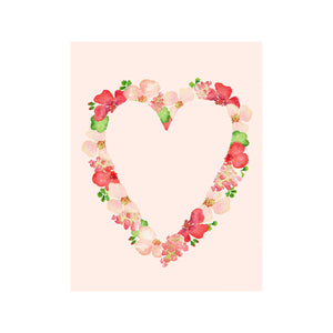 Flower Heart Card