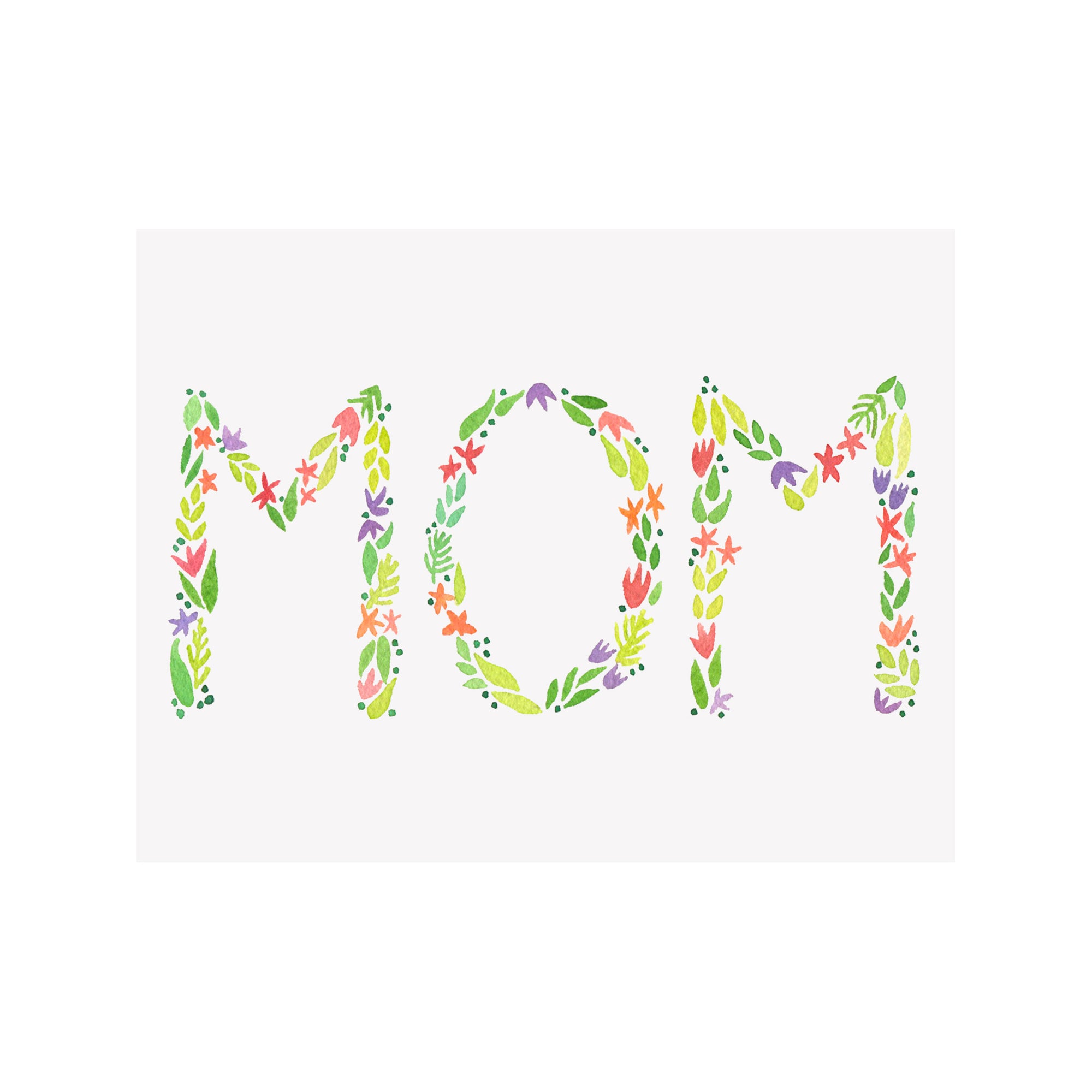 Flower Mom Mother's Day Card