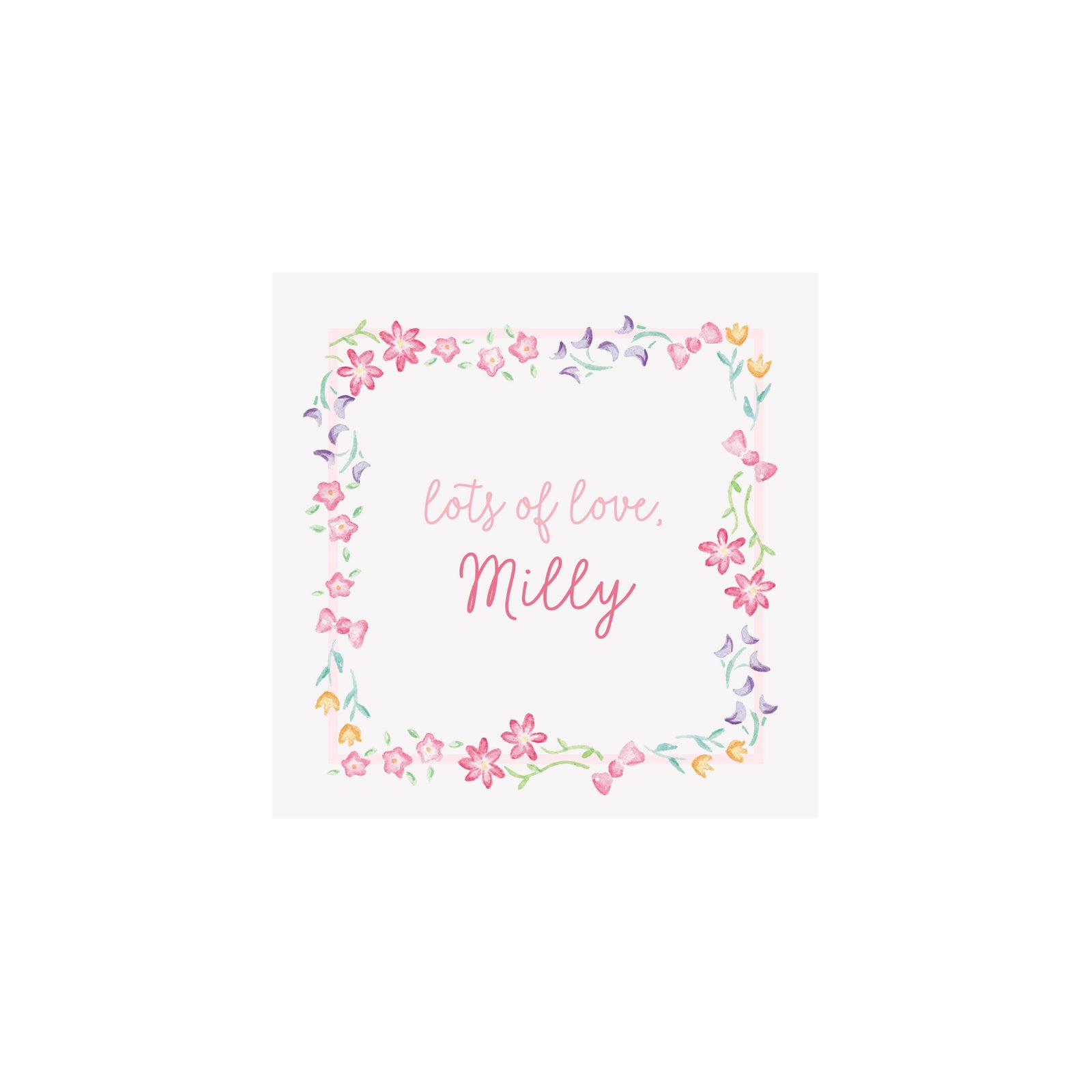 Flowers & Bows Gift Tags & Stickers