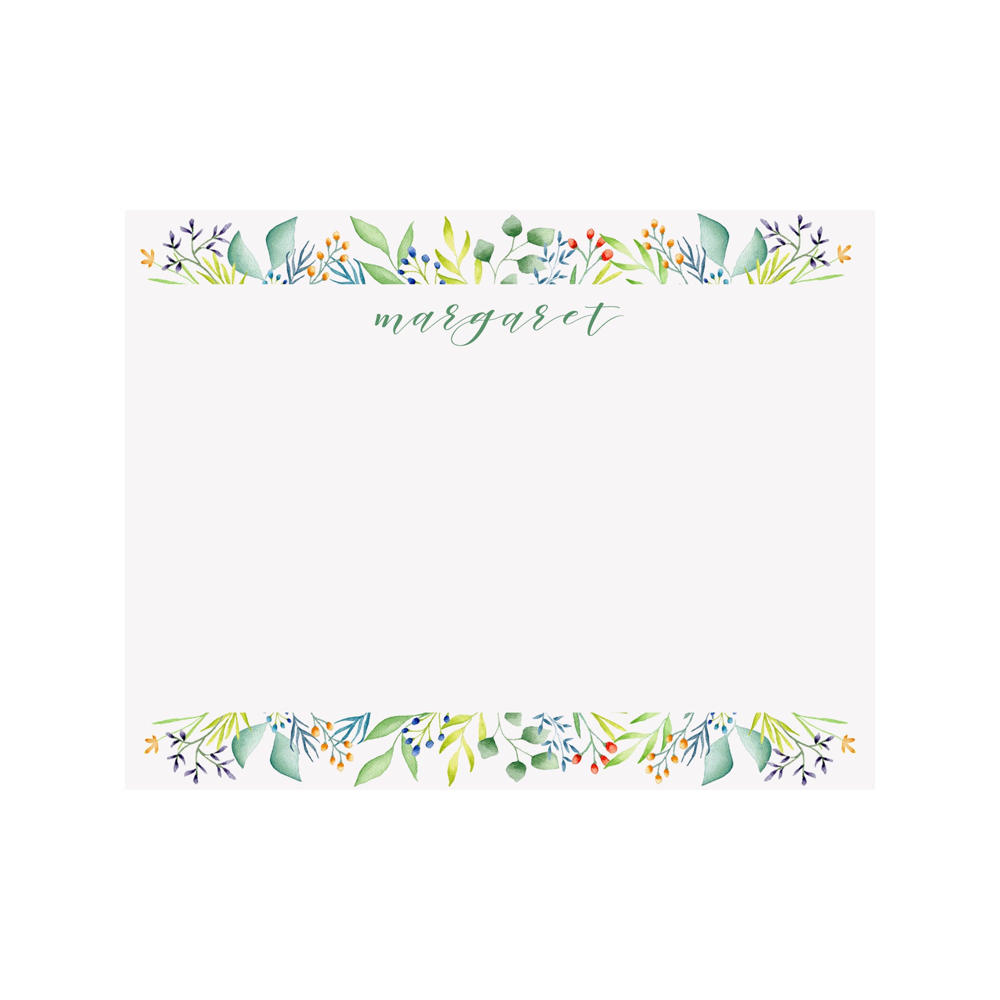 Foliage Personalized Stationery